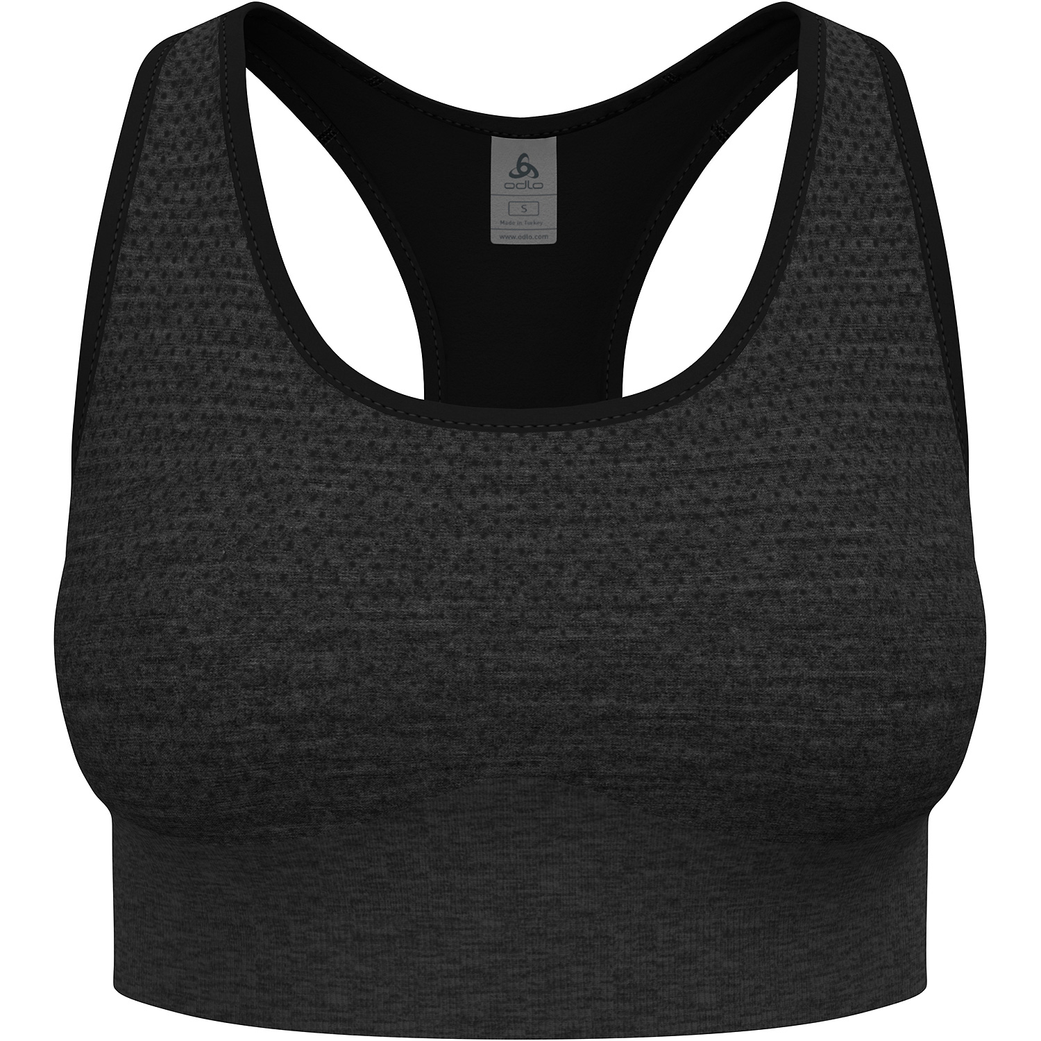 Damen Odlo Schwarz SEAMLESS MEDIUM - PADDED BH