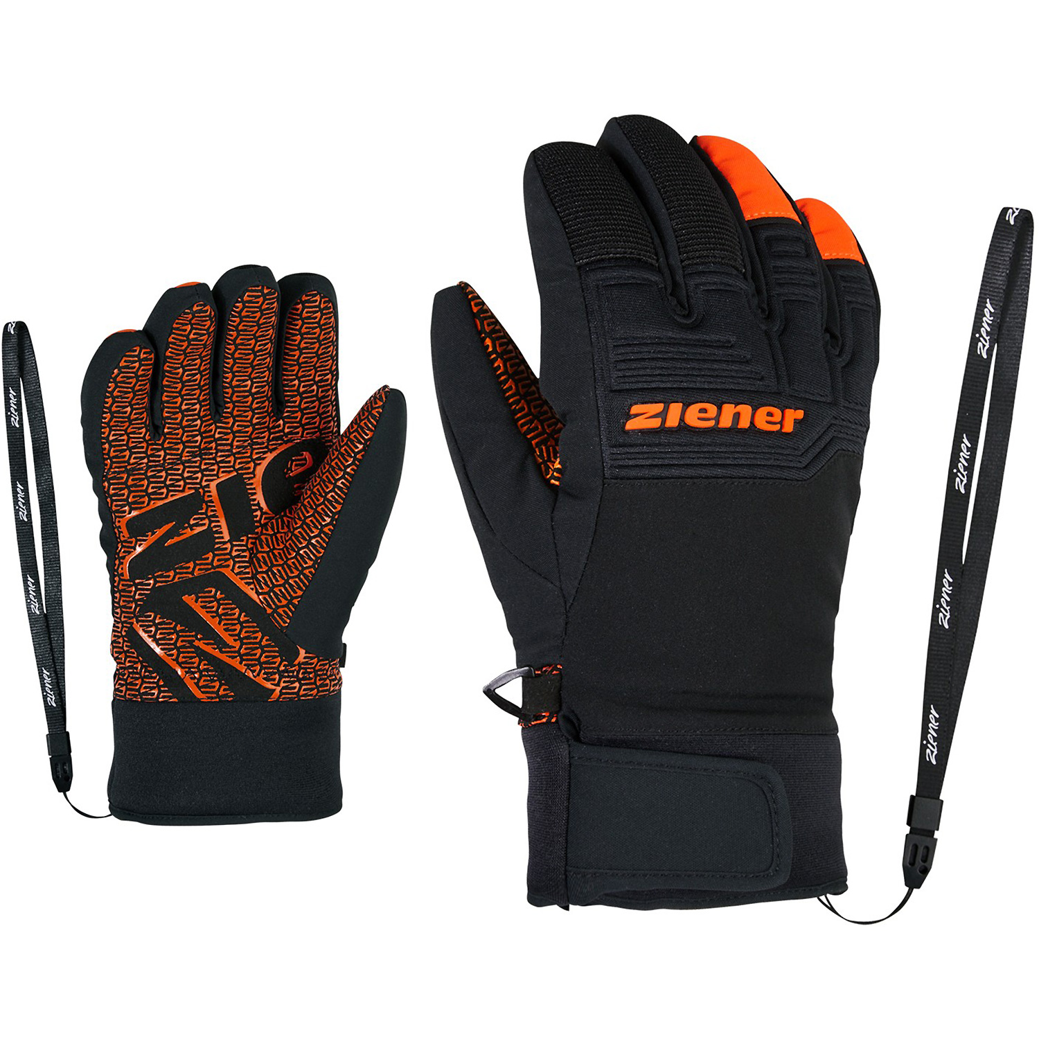 Kinder Ziener Orange LANUS AS(R) PR glove junior 187 4,5 Handschuh