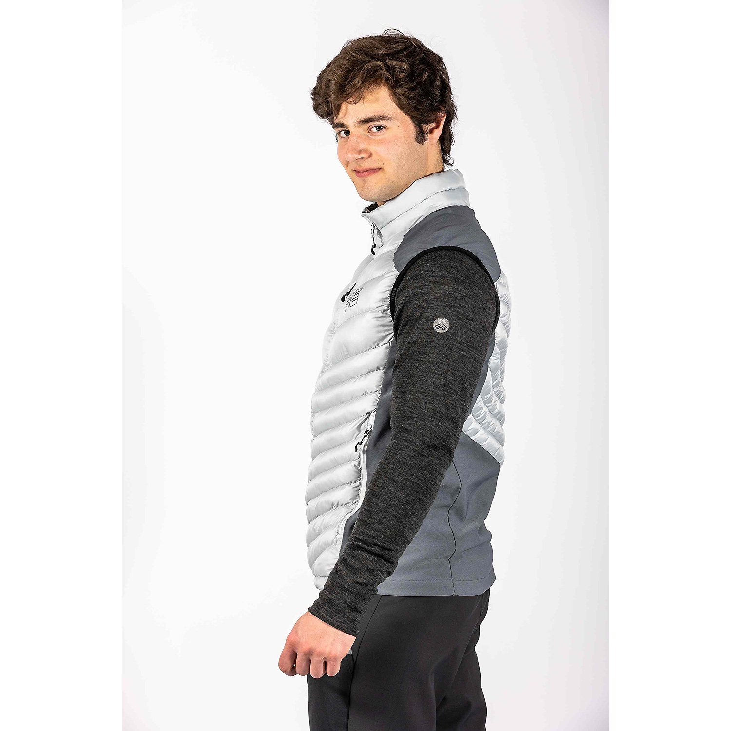 Herren Maul Sport Grau Nil He-Hose roll up el. M10298 28 Hose