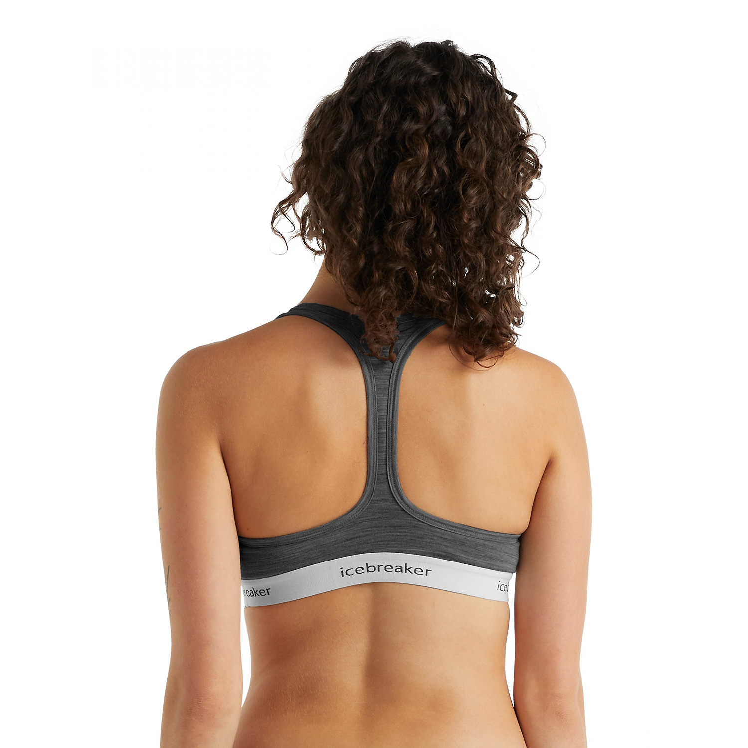 Damen Icebreaker Grau Women Sprite Racerback Bra 004 M Top