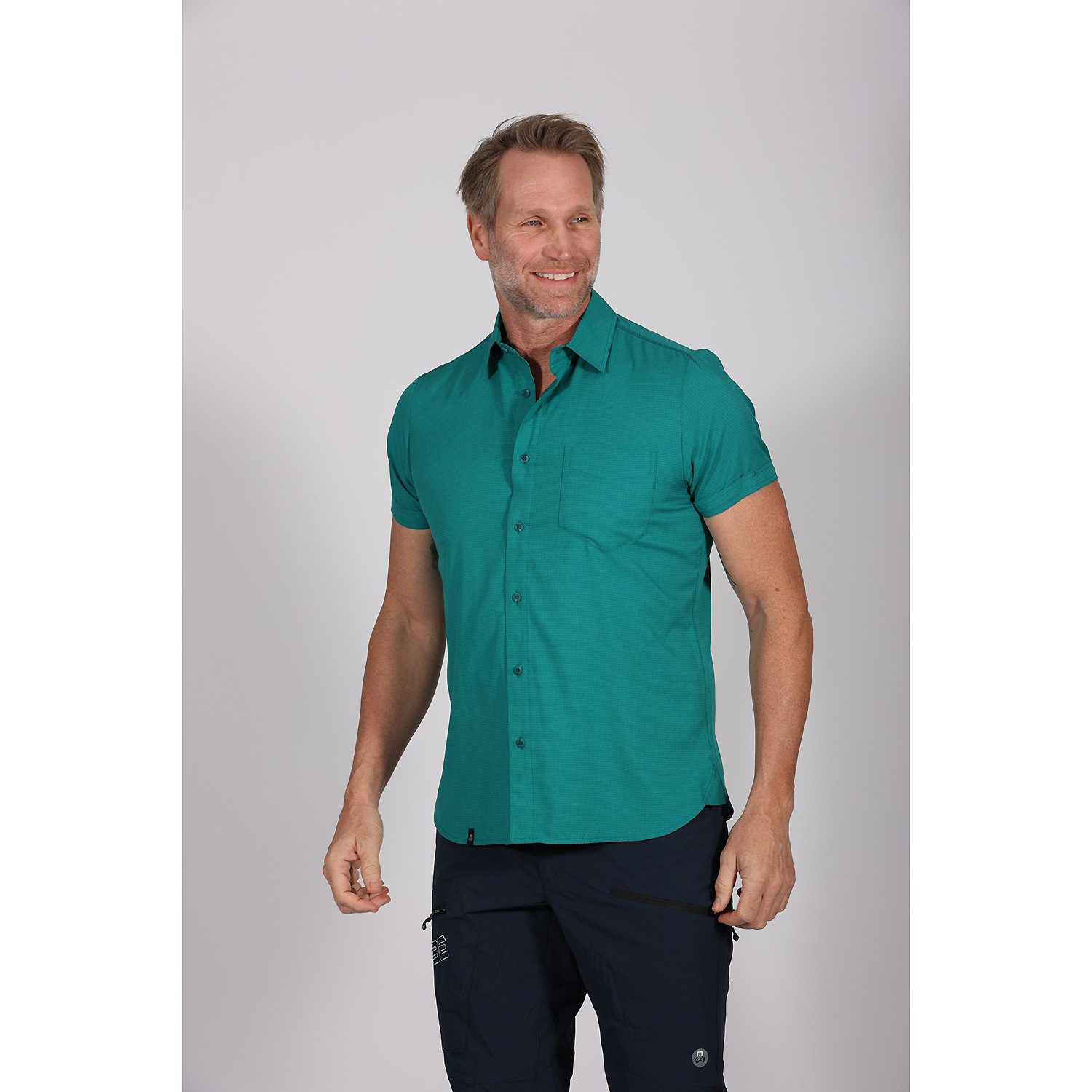 Herren Maul Sport Petrol Coesfeld II - 1/2 Hemd Karo el 61 58 Hemd