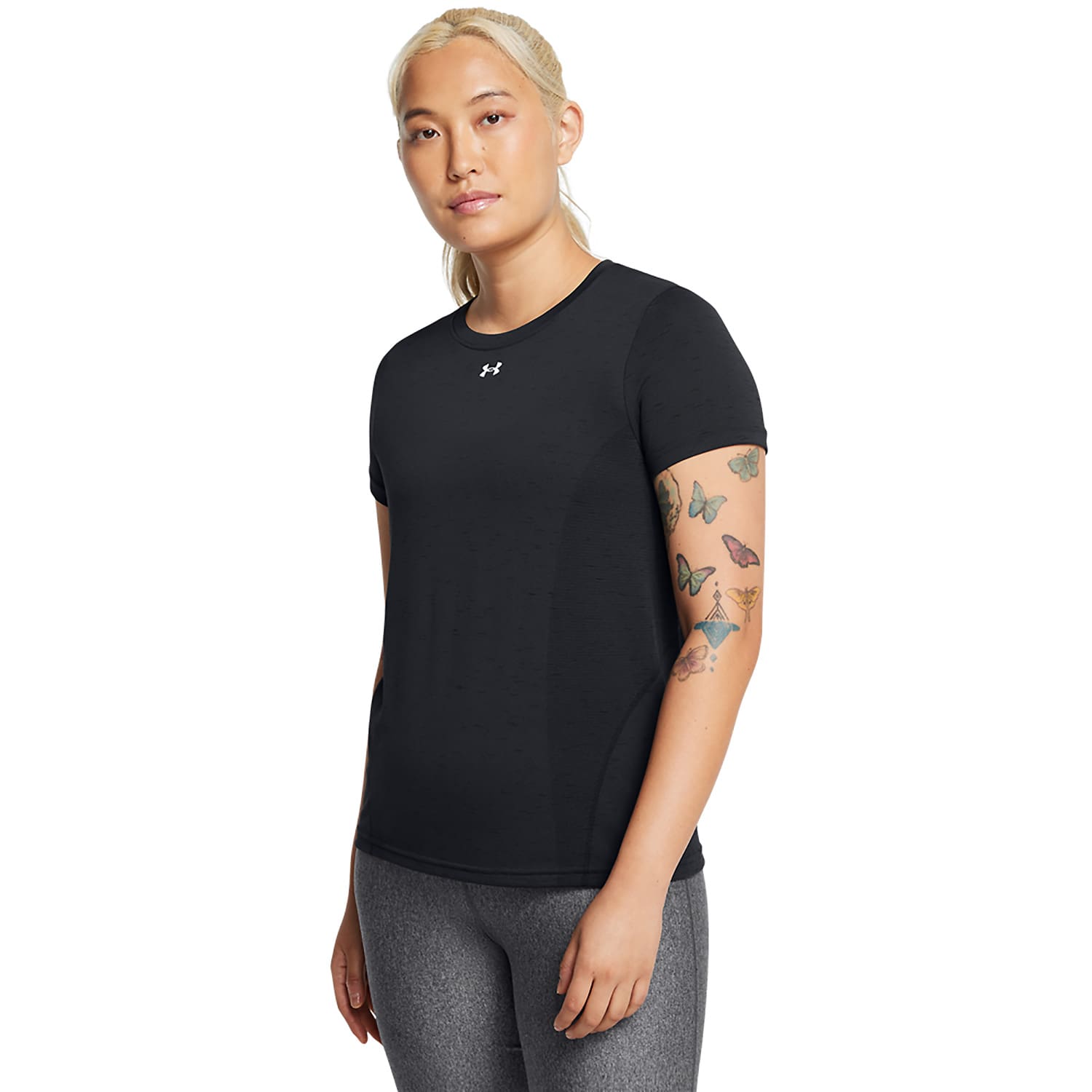 Damen UNDER ARMOUR Schwarz VANISH SEAMLESS LOOSE SS 001 XXL Shirt