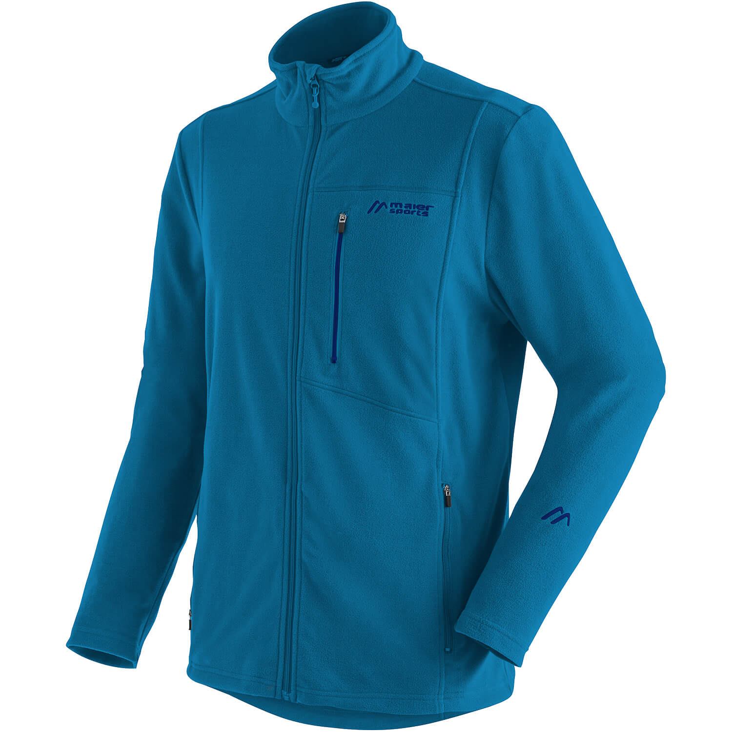 Herren Maier Sports Azurblau Mats L/S He-Hemd 1/1 Arm el. M19578 68 Hemd