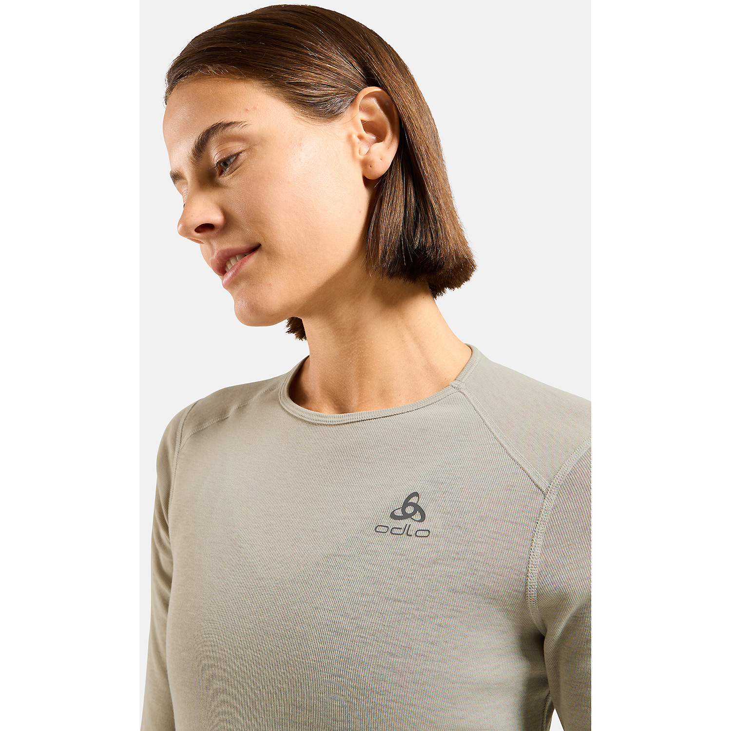 Damen Odlo Grau ACTIVE WARM 10867 M Unterhemd