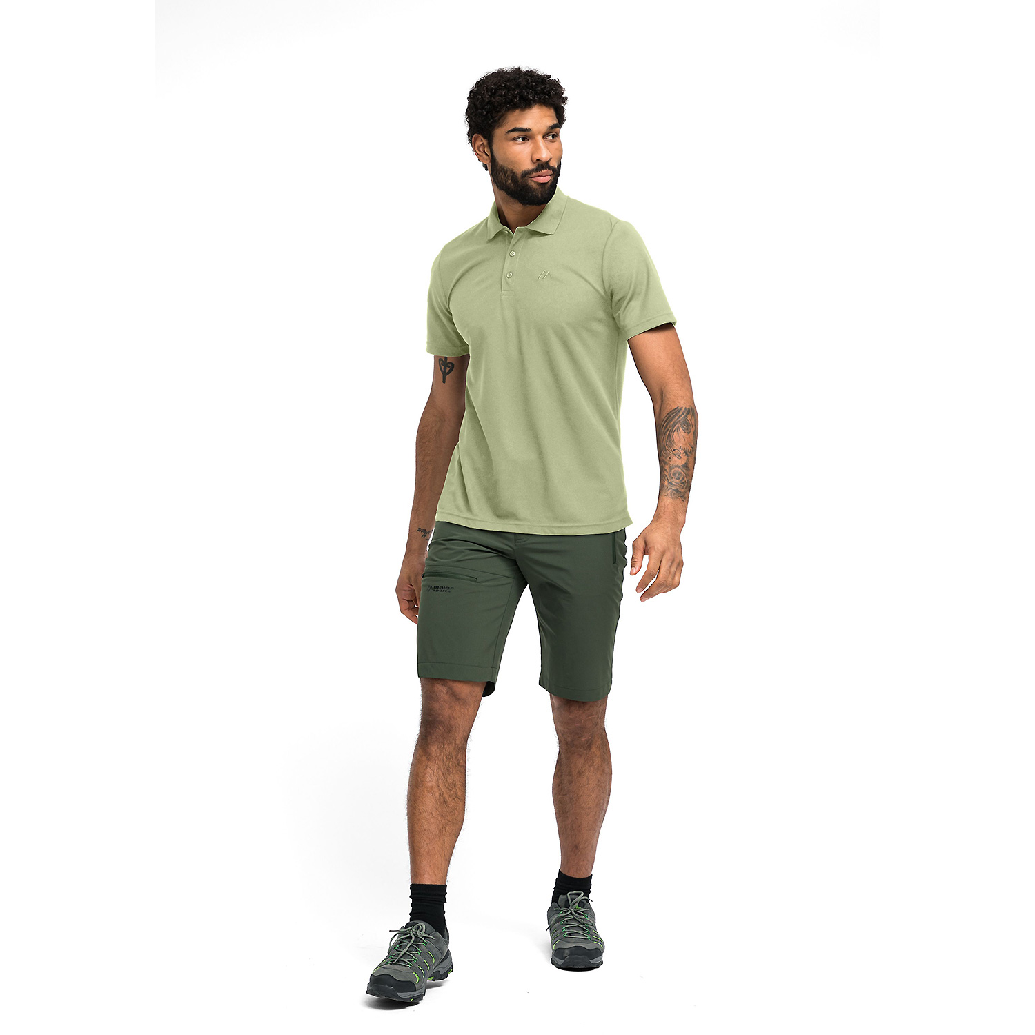 Herren Maier Sports Grün Ulrich M20398 3XL Polo