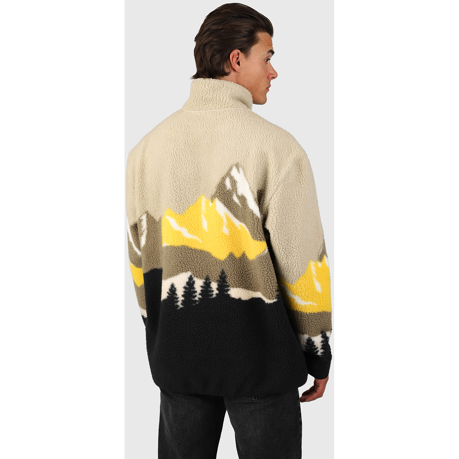 Herren Brunotti Schwarz Rodrigo-Print Men Fleece 9999 XXL Rolli