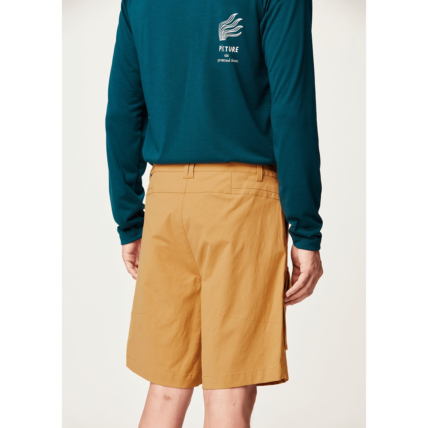 Herren Picture Gelb Short