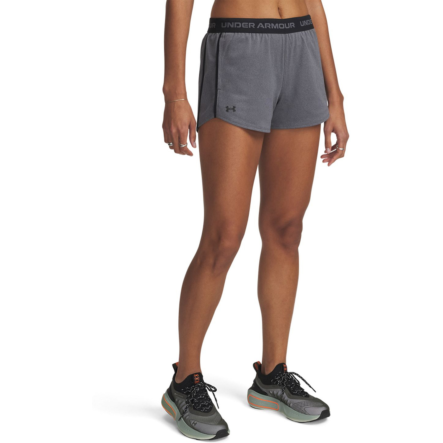 Damen UNDER ARMOUR Hellgrau TECH PLAY UP SHORTS 025 XS Short