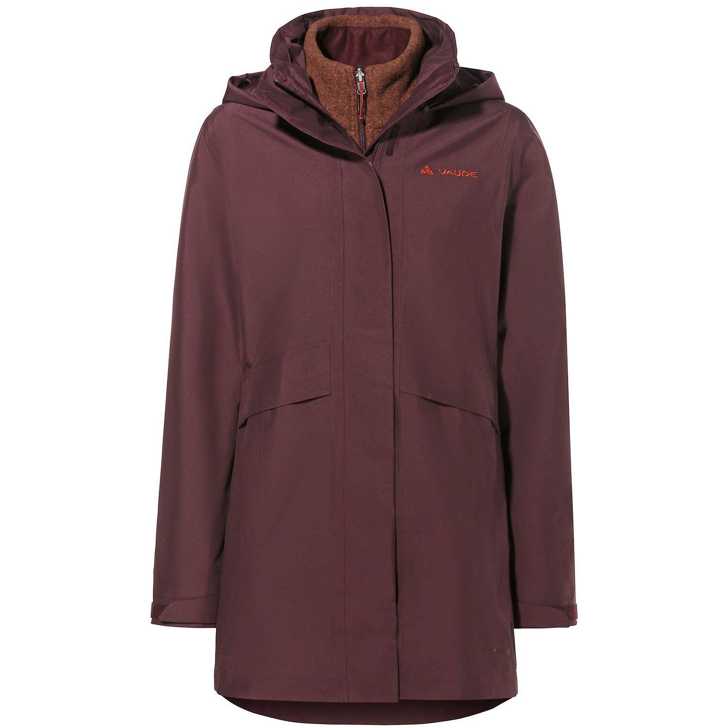Damen Vaude Bordeaux Wo Idris 3in1 Parka IV 318 34 Doppeljacke