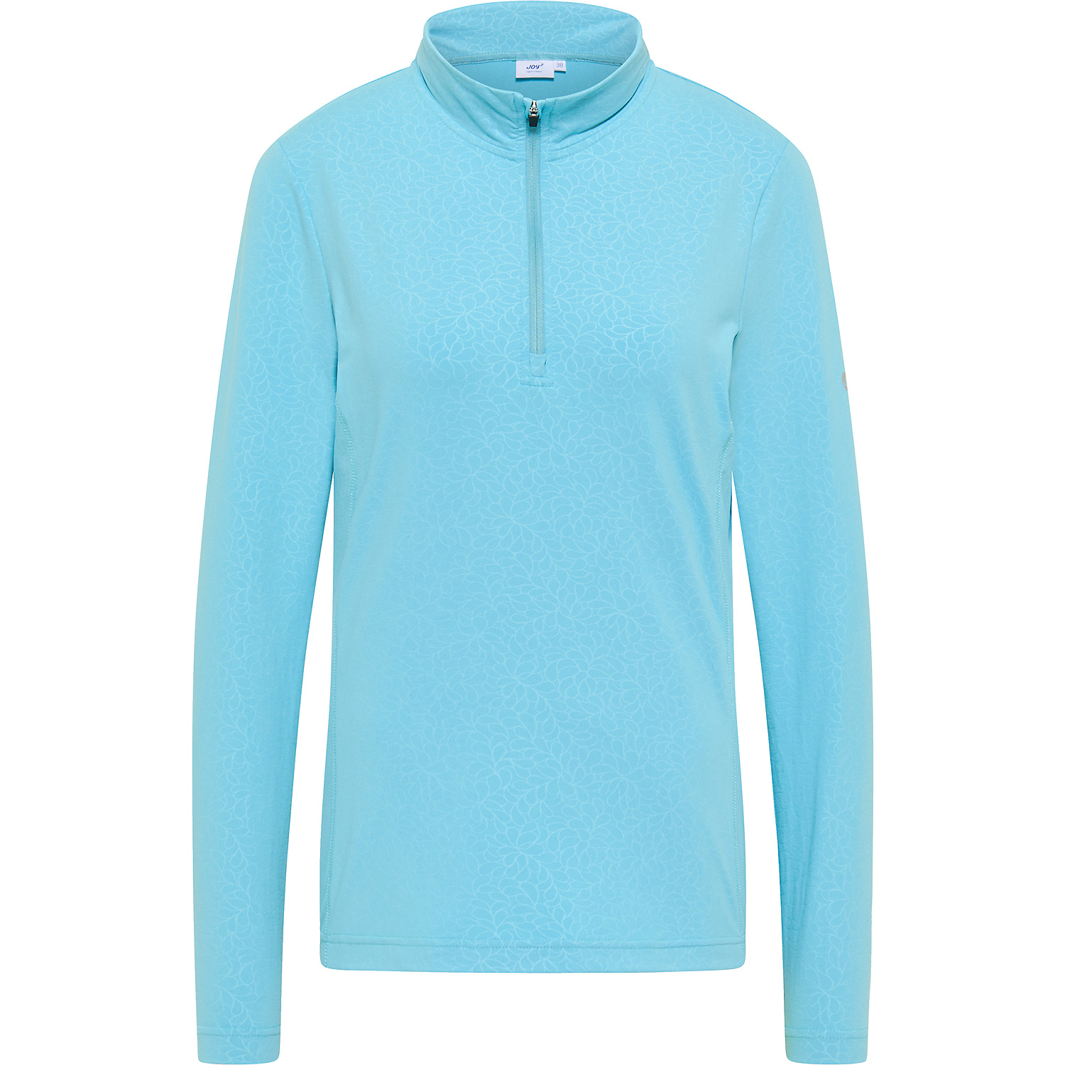 Damen Joy Kristallblau FRANCA Zip-Shirt Shirt