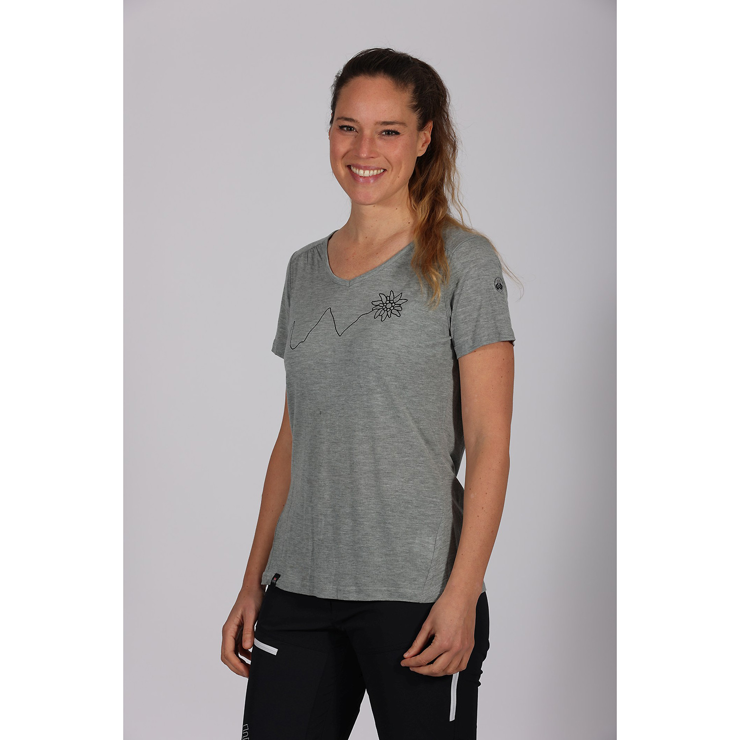 Damen Maul Sport Grau Hochalm 4XT-SP - 1/1 Bluse uni 32 44 Bluse