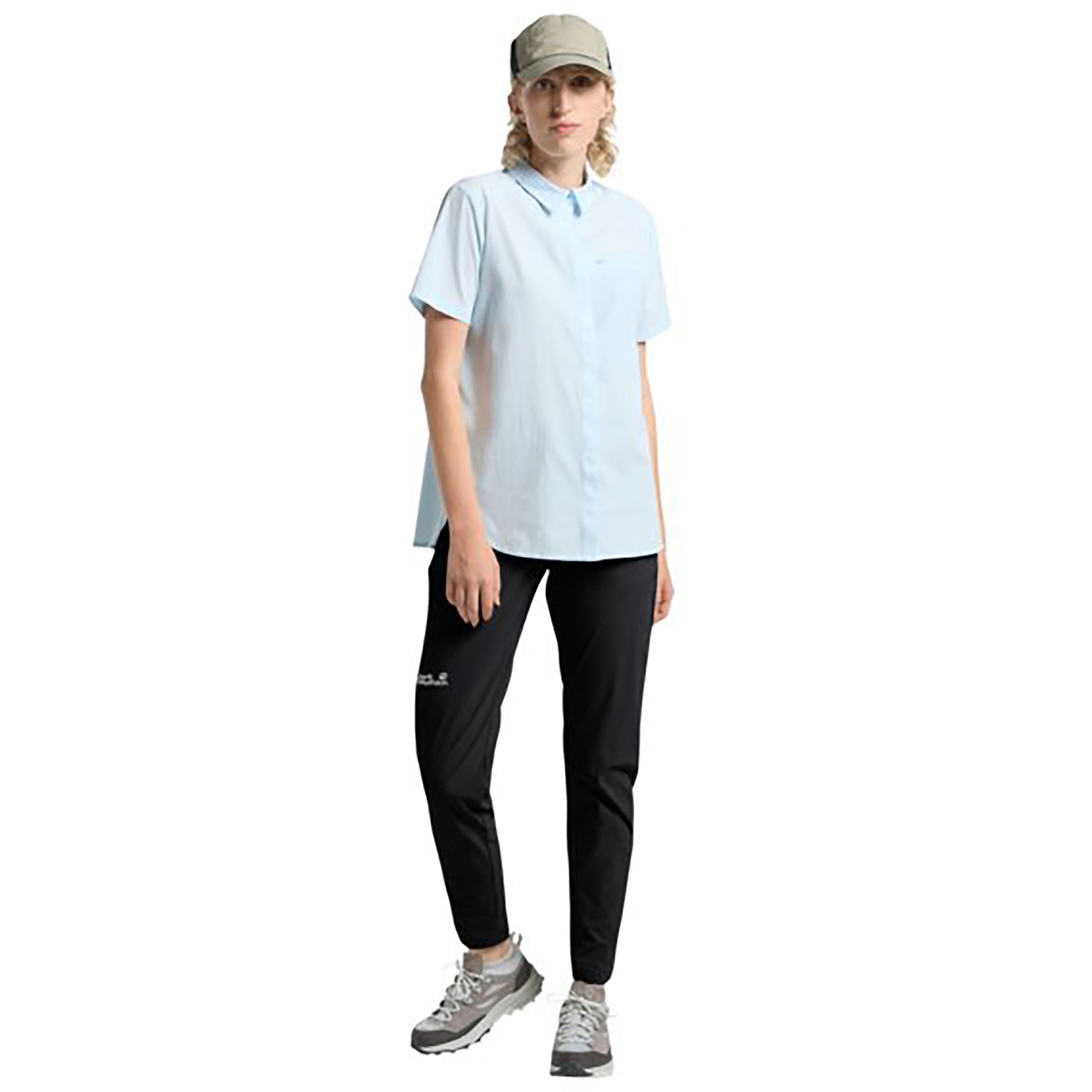 Damen Jack Wolfskin Schwarz HIKEOUT PANTS W Hose