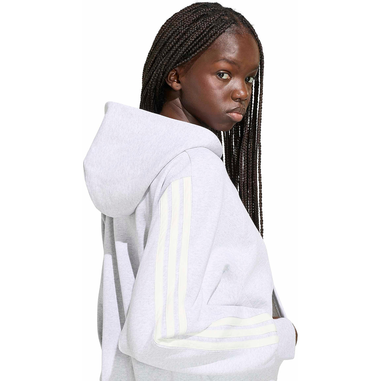Damen Adidas wie abgebildet KIT 3-STREIFEN 000 XS Kapuzensweat