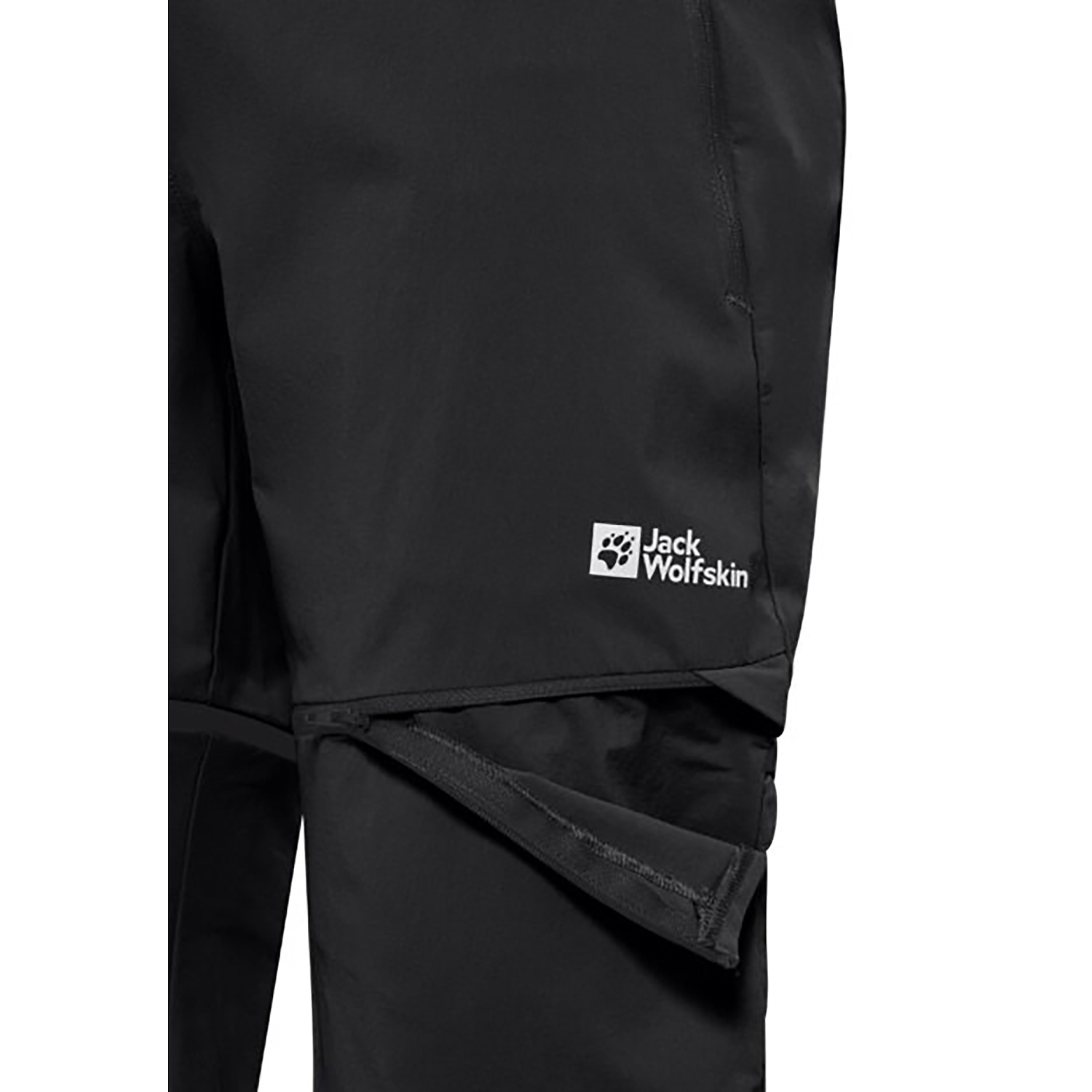 Damen Jack Wolfskin Schwarz HIKEOUT ZIP OFF PANTS W 6000 38 Hose