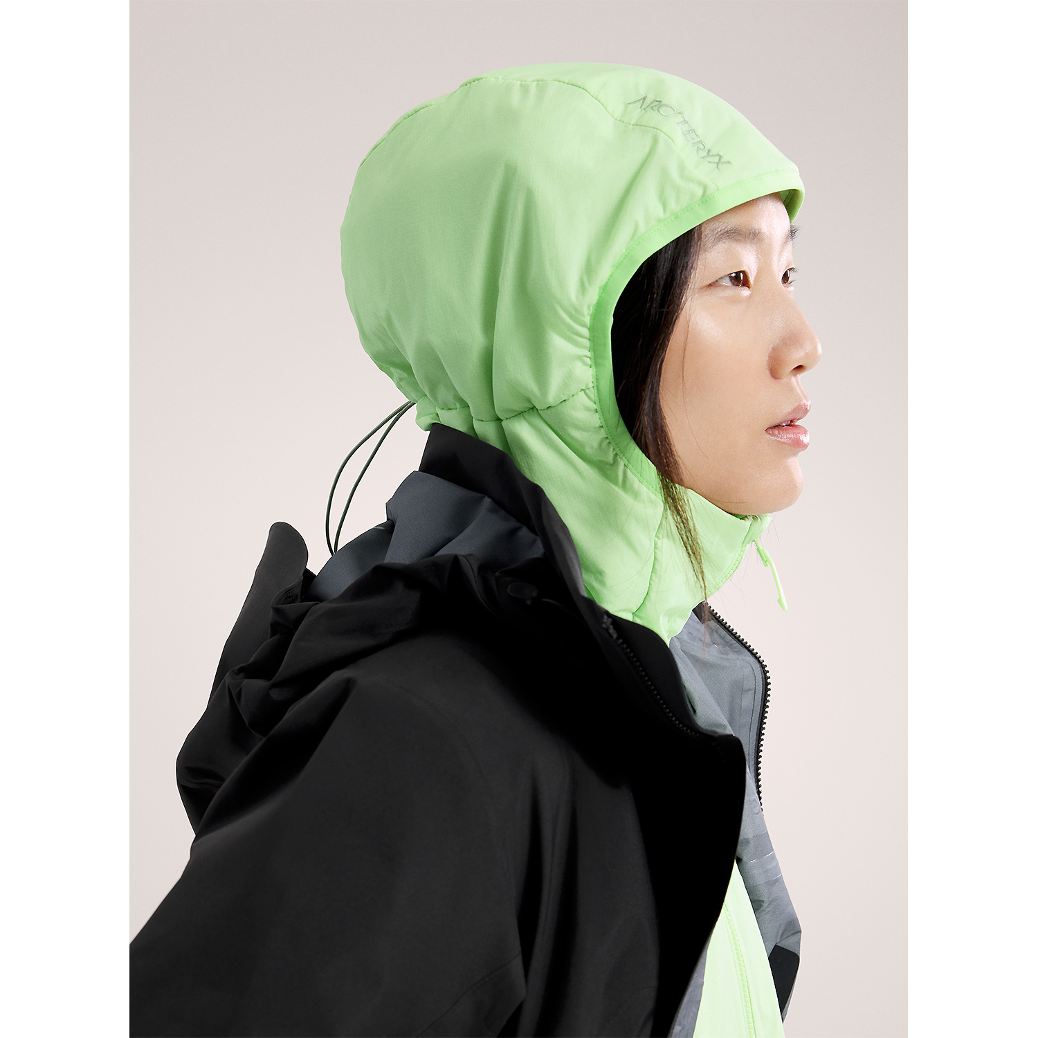 Damen Arcteryx Grau Atom Hoody W Unterjacke