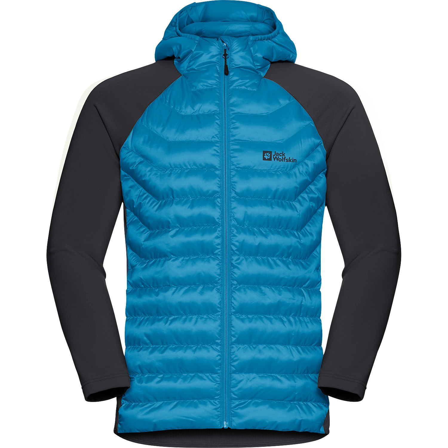 Herren Jack Wolfskin Azurblau ROUTEBURN PRO HYBRID M 8026 L Unterjacke