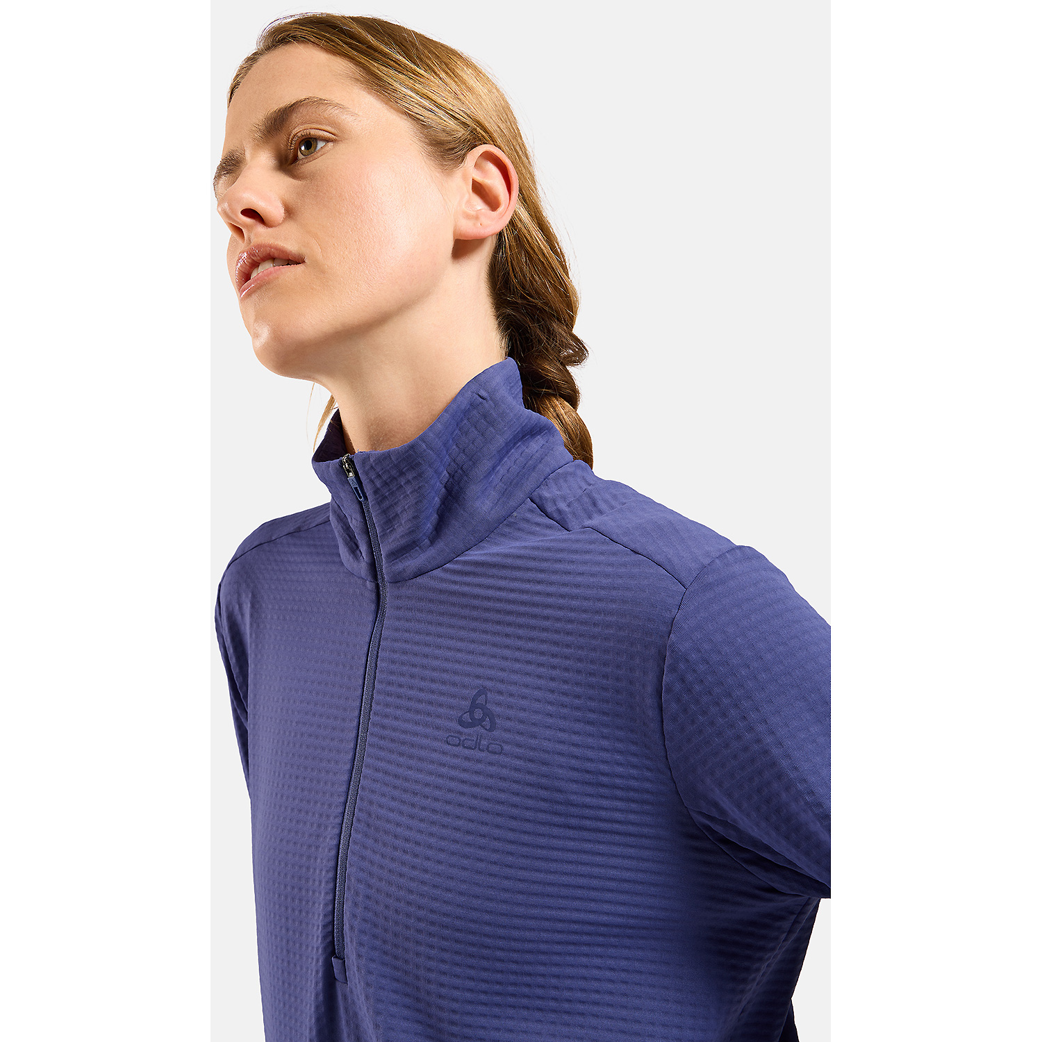 Damen Odlo Blau ESSENTIAL THERMAL Rollkragen