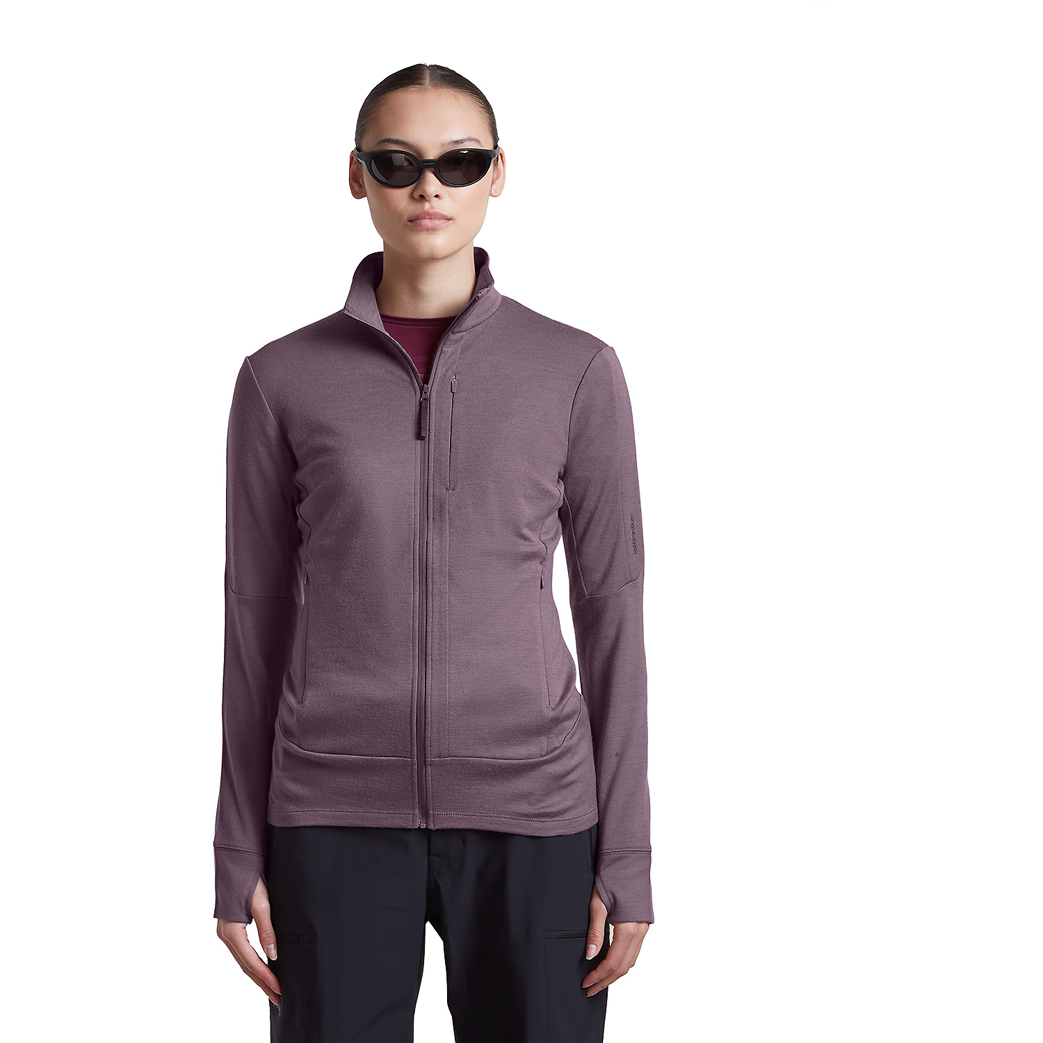 Damen Icebreaker Grau Unterjacke