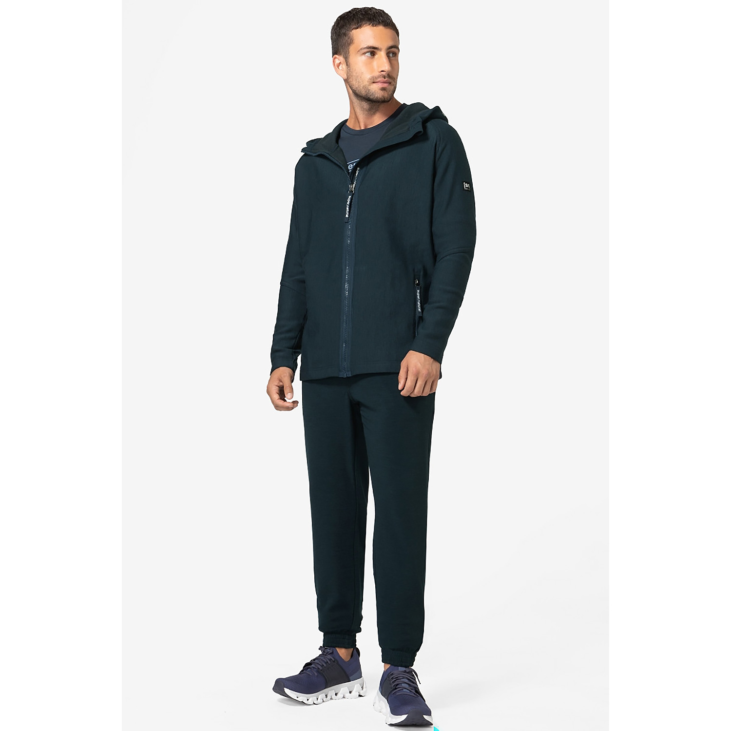 Herren Super.Natural Blau M ALPINE ACTIVE ZIP HOODIE
