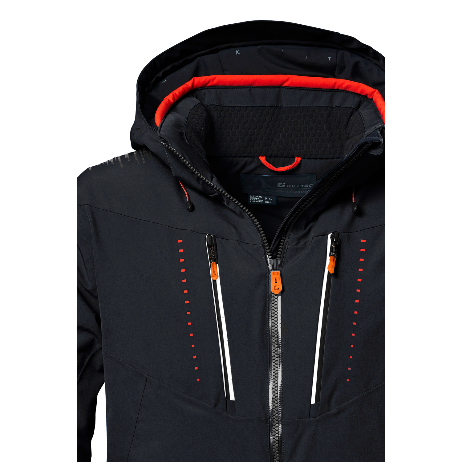 Herren killtec Schwarz KSW 46 MN SKI JCKT 00200 4XL Funktionsjacke