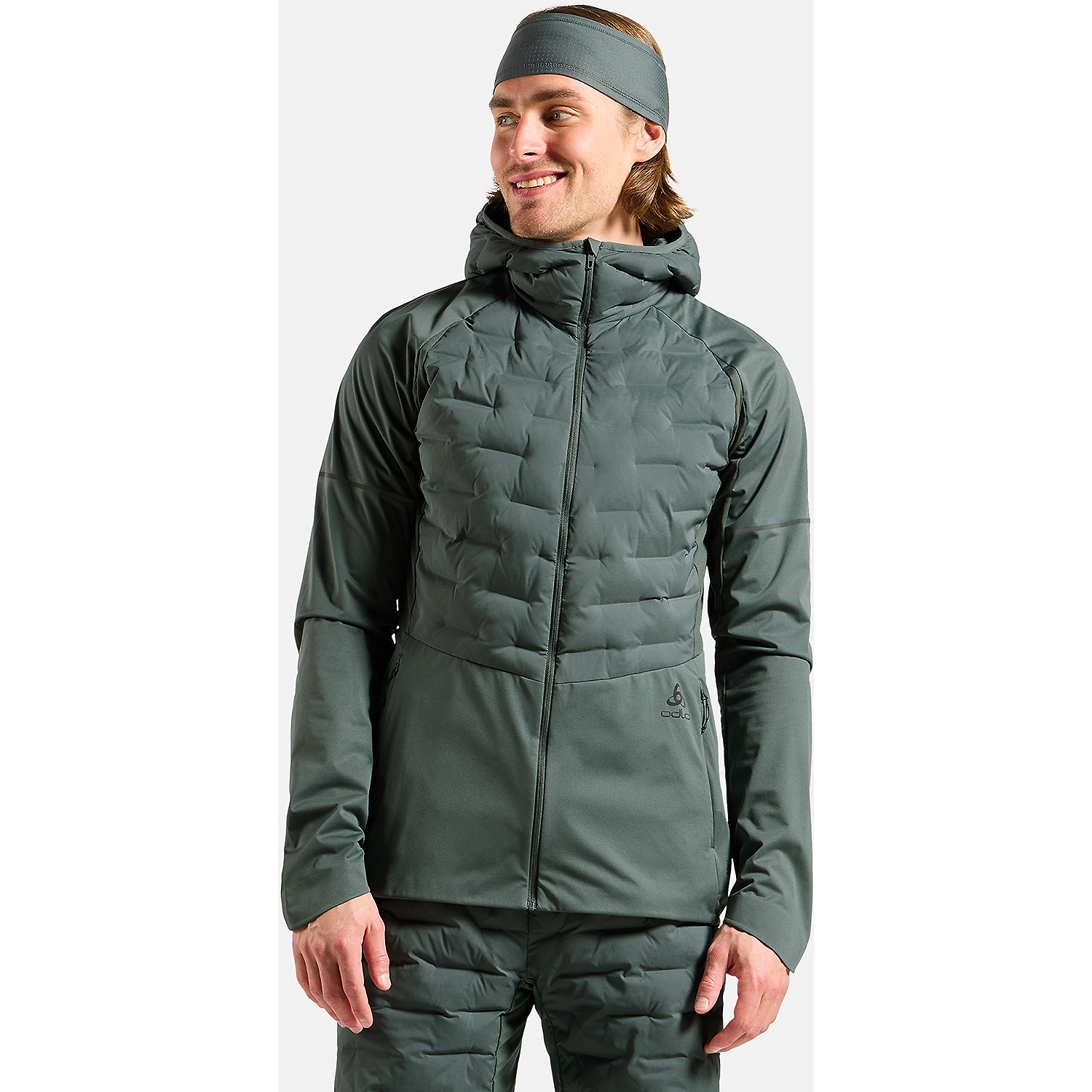 Herren Odlo Grau ZEROWEIGHT INSULATOR Funktionsjacke