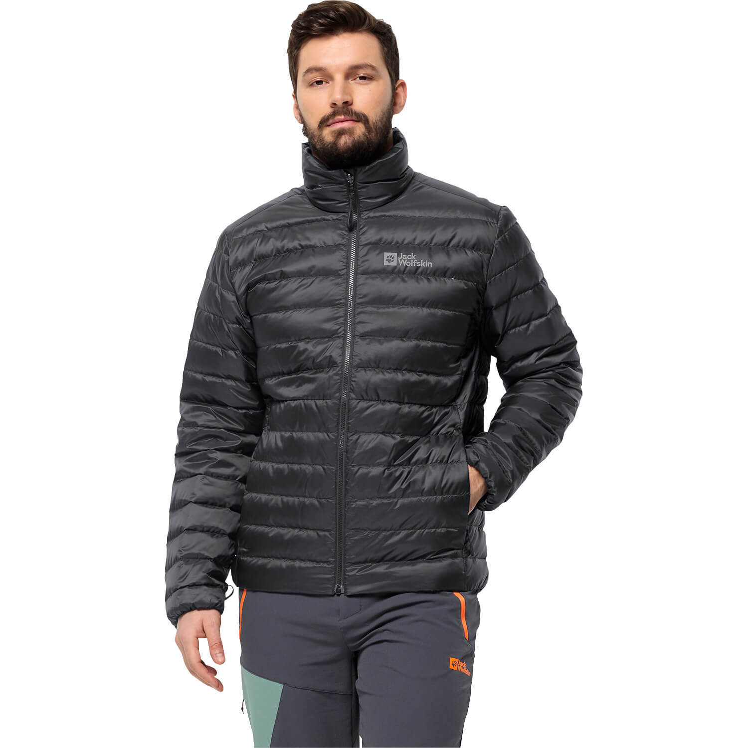 Herren Jack Wolfskin Schwarz PILVI DOWN JKT M 6000 XL Jacke