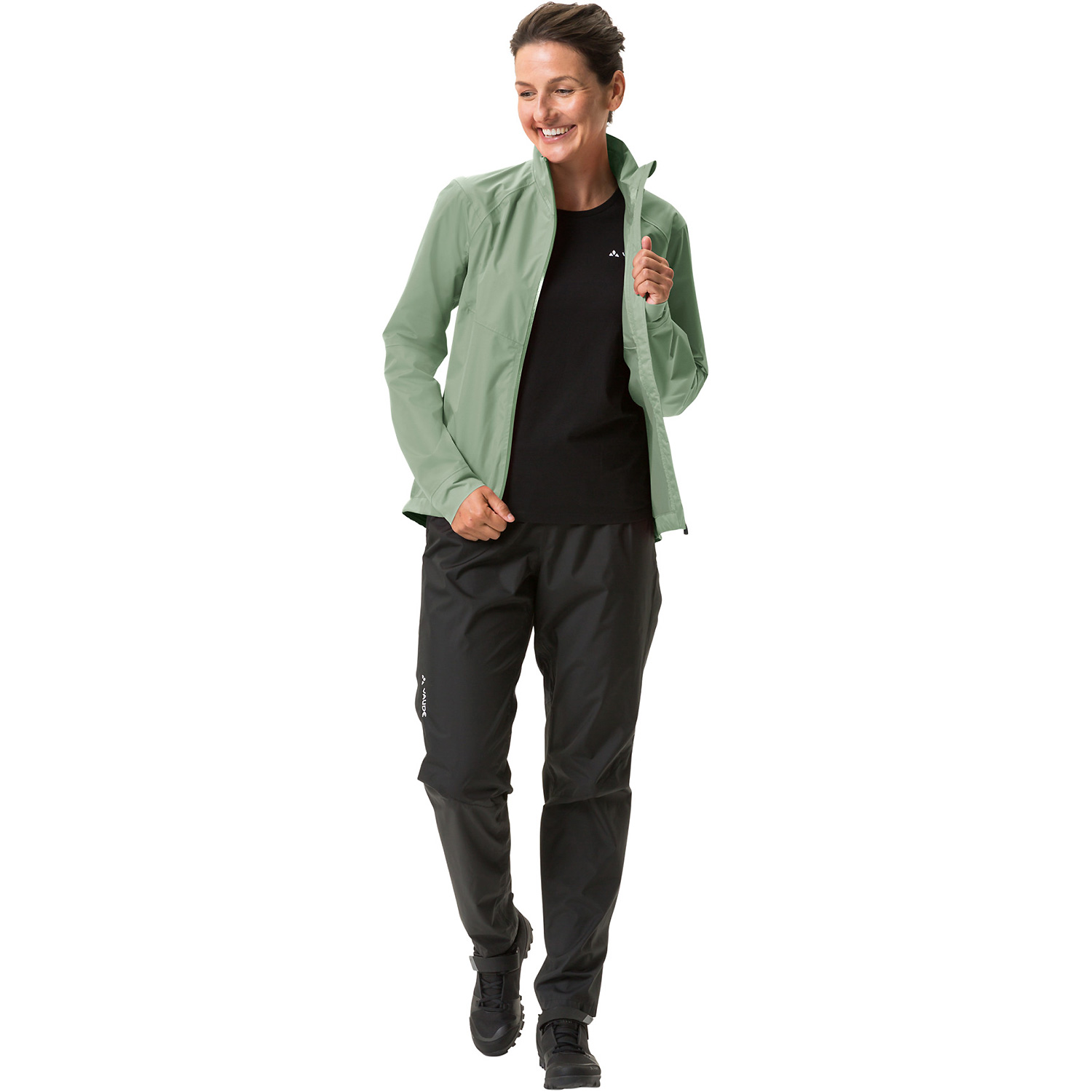 Damen VauDe Grün Wo Kuro Rain Jacket 366 36 Funktionsjacke