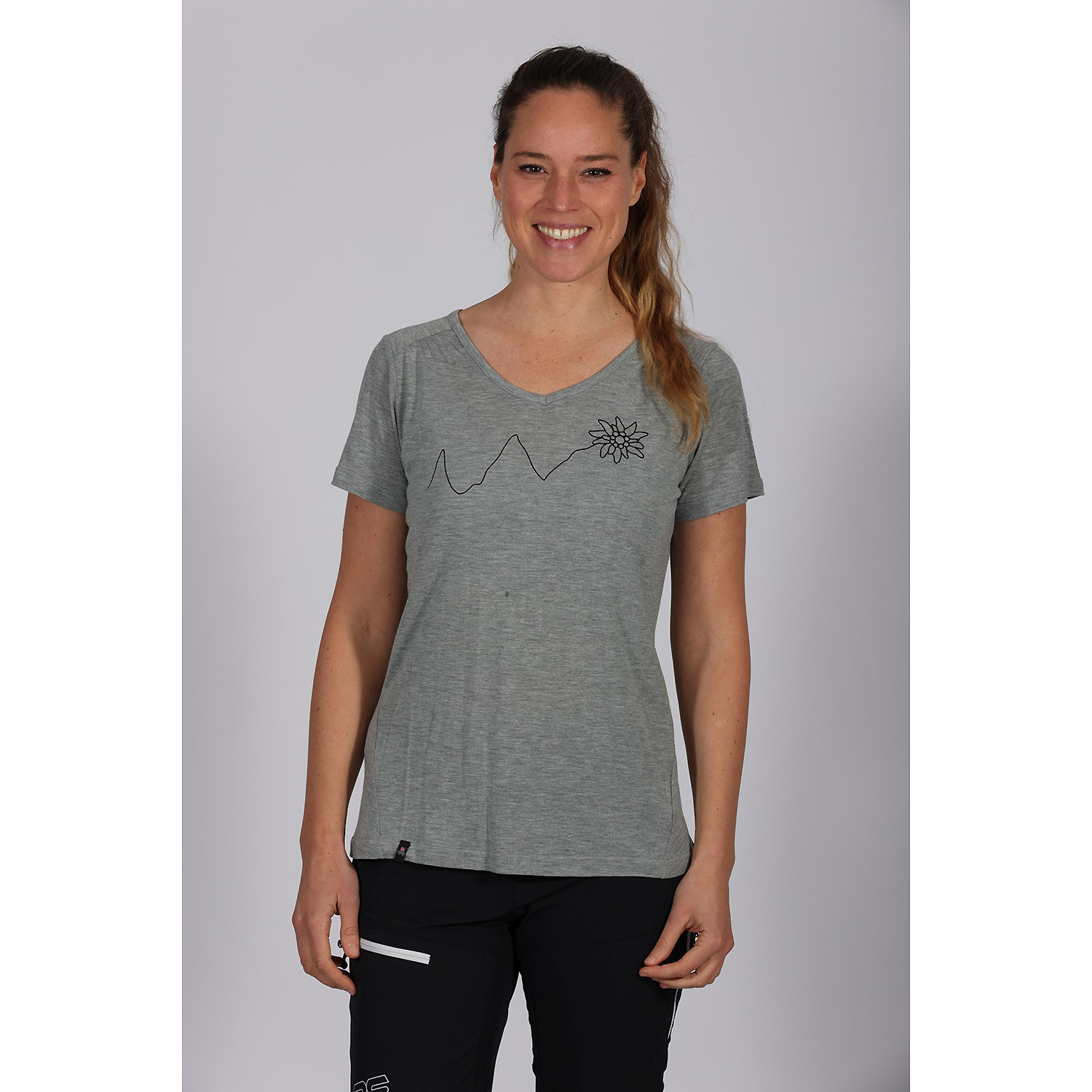 Damen Maul Sport Grau Hochalm 4XT-SP - 1/1 Bluse uni 32 44 Bluse
