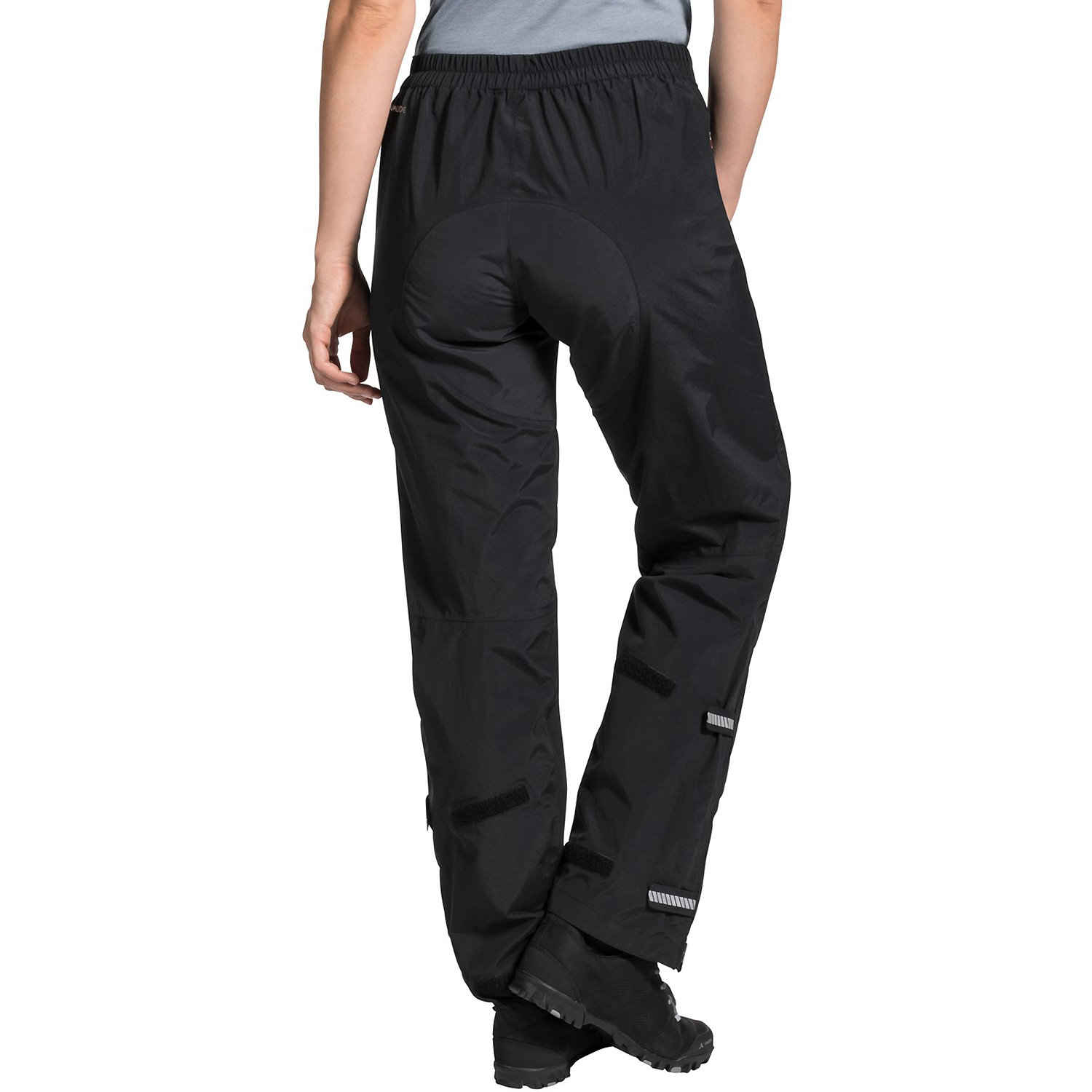 Damen Vaude Schwarz WOMENS YARAS RAIN PANTS III Regenhose