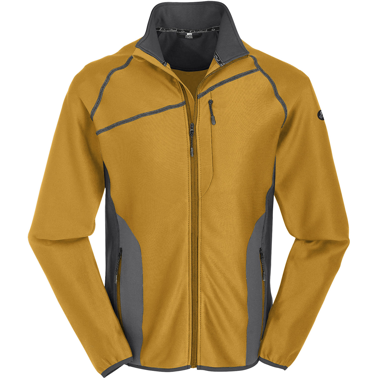 Herren Maul Sport Mocca Donnersberg II-Megastretchflee 4501 58 Schlupfjacke