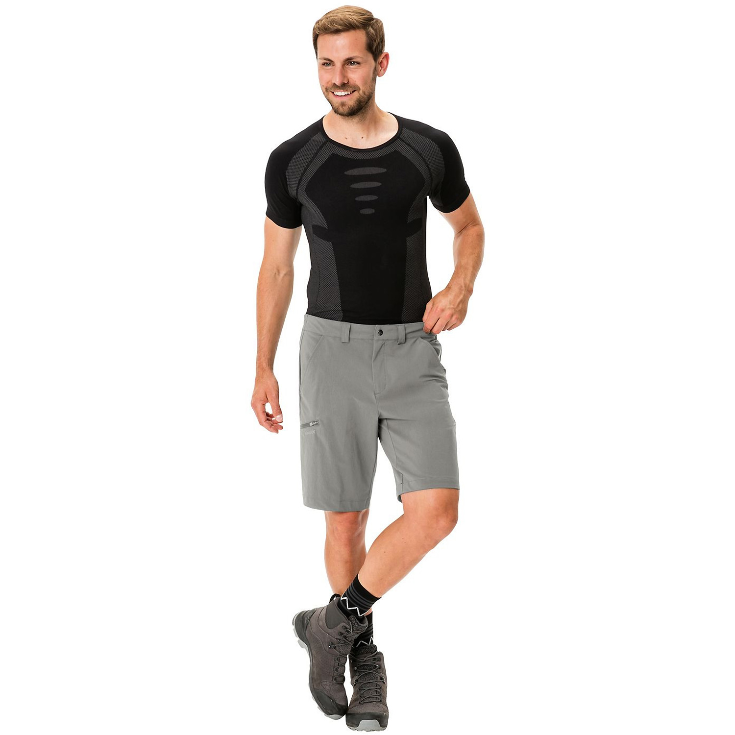 Herren VauDe Grau Me Farley Stretch Bermuda 162 54 Bermuda