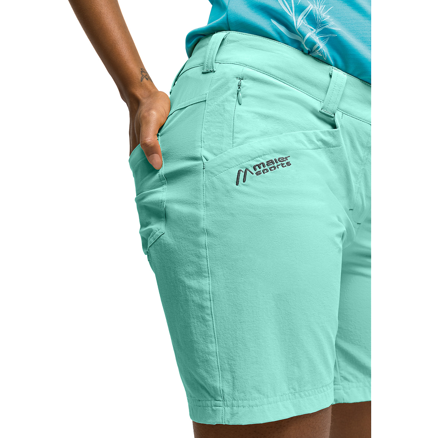 Damen Maier Sports Grün Lulaka Shorts M20423 38 Bermuda