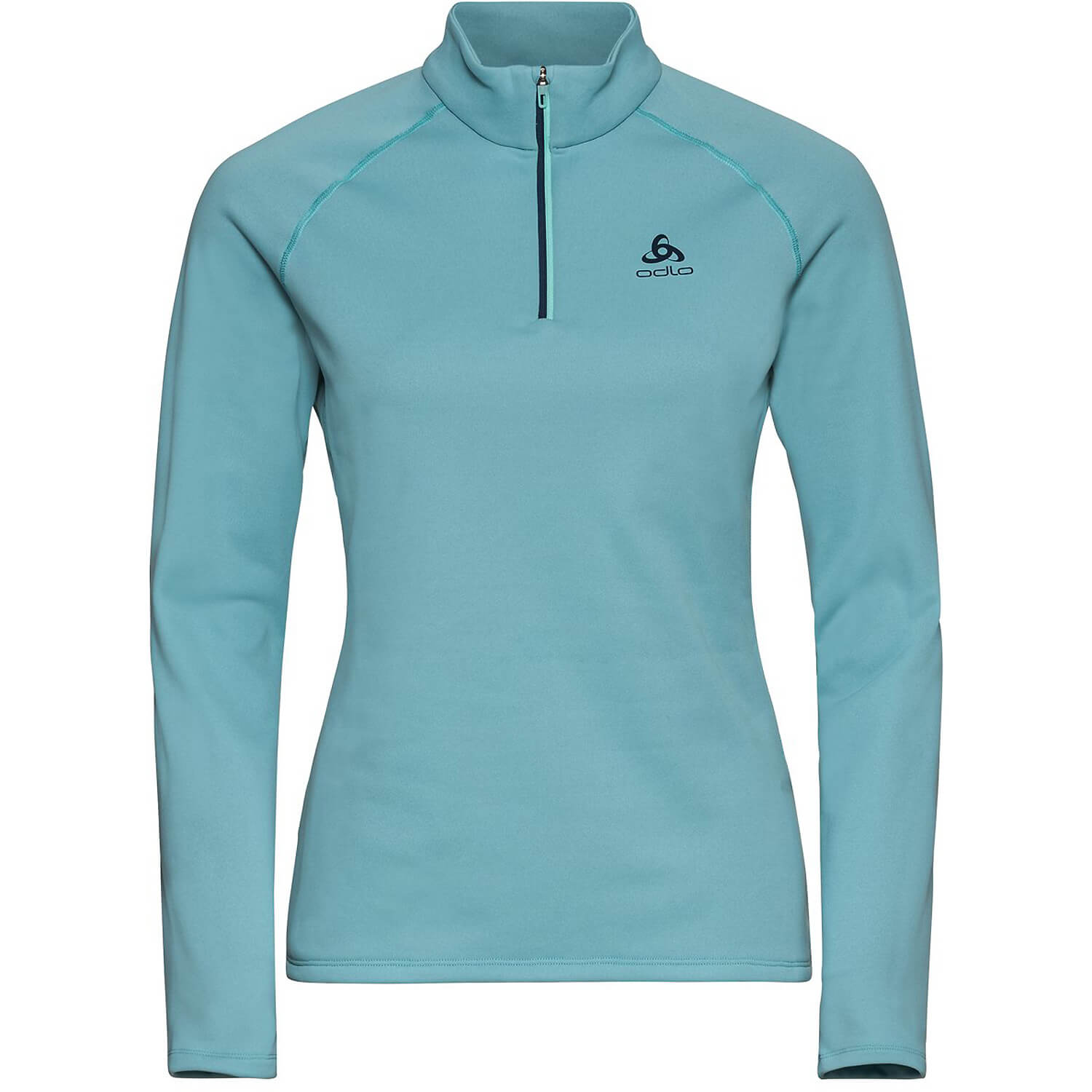 Damen Odlo Hellblau Mid layer 1/2 zip BESSO 20889 S Rolli