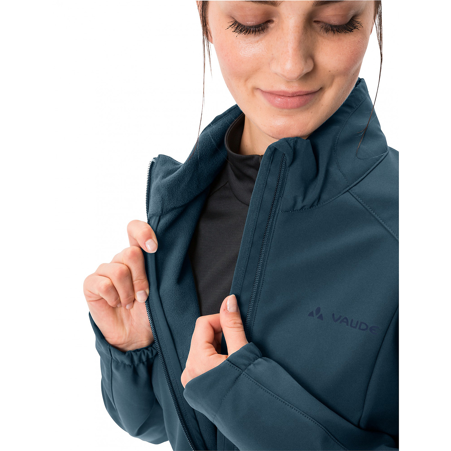 Damen VauDe Marine Wo Qimsa LS T-Shirt 128 42 Kapuzensweat