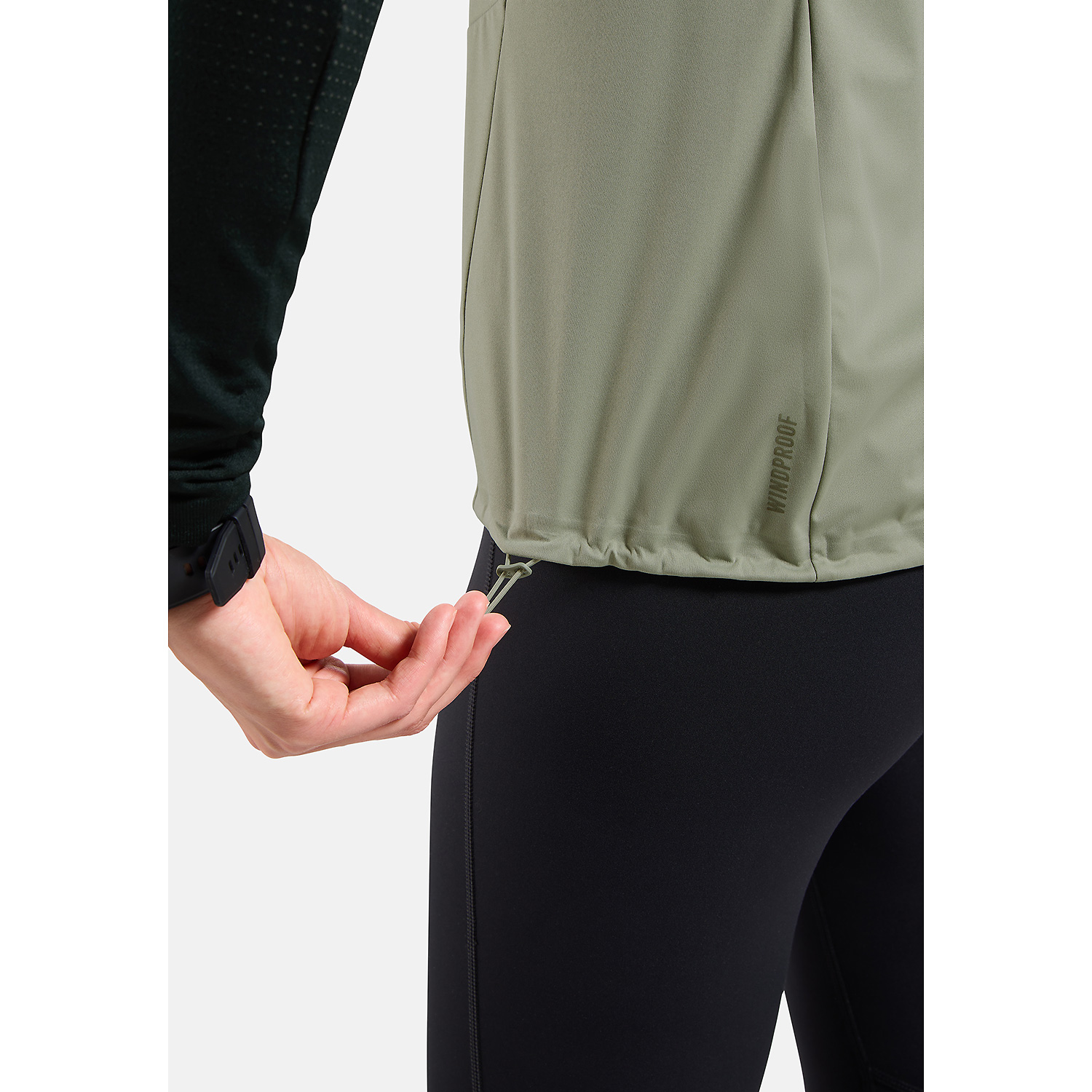 Damen Odlo Dunkelgrau ZEROWEIGHT WARM Weste