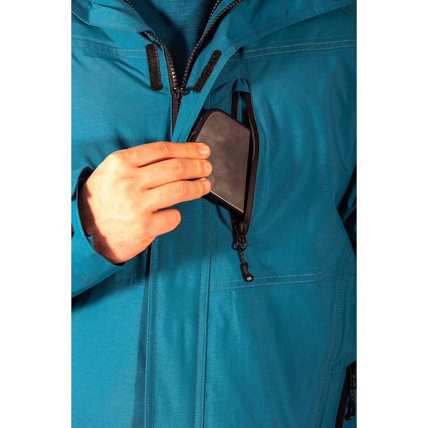 Herren Maul Sport Petrol Oberstdorf II - Strickfleece J 40 54 Unterjacke