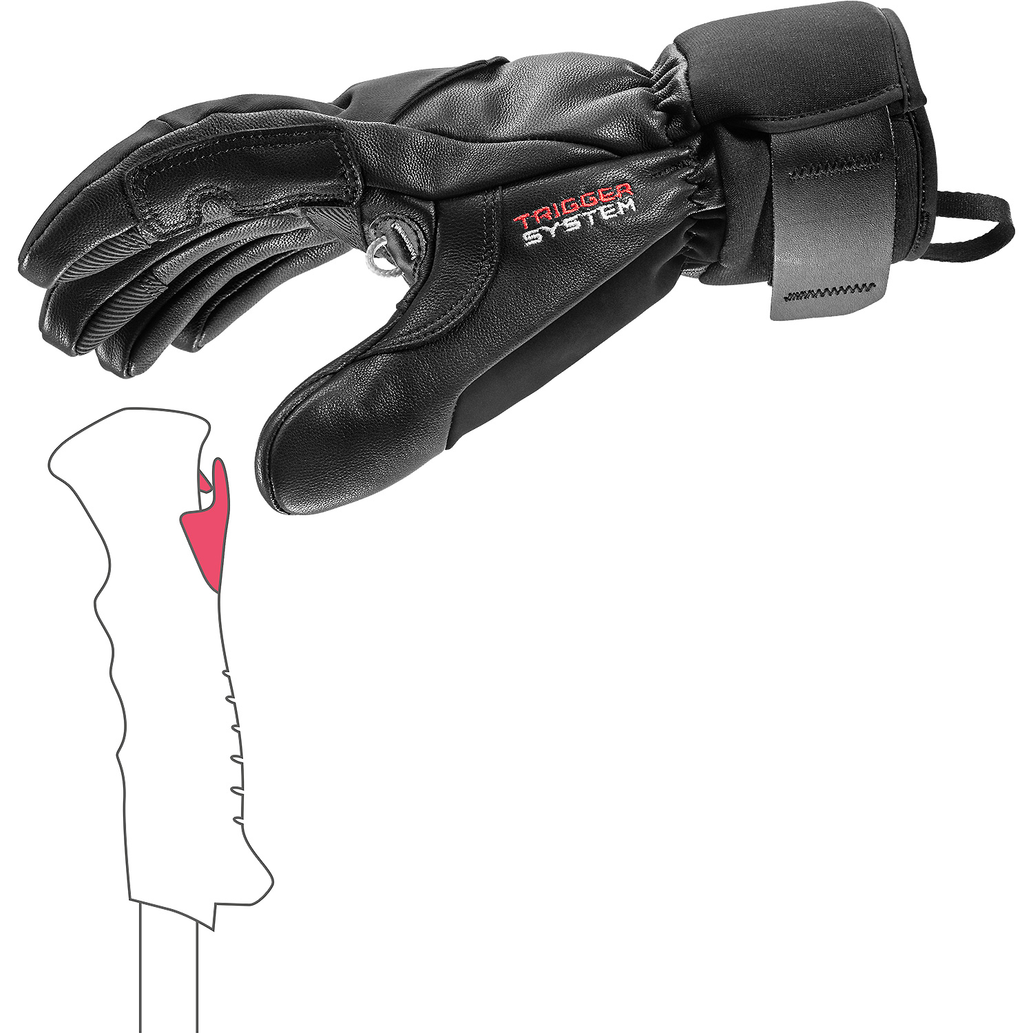 Unisex Leki Schwarz