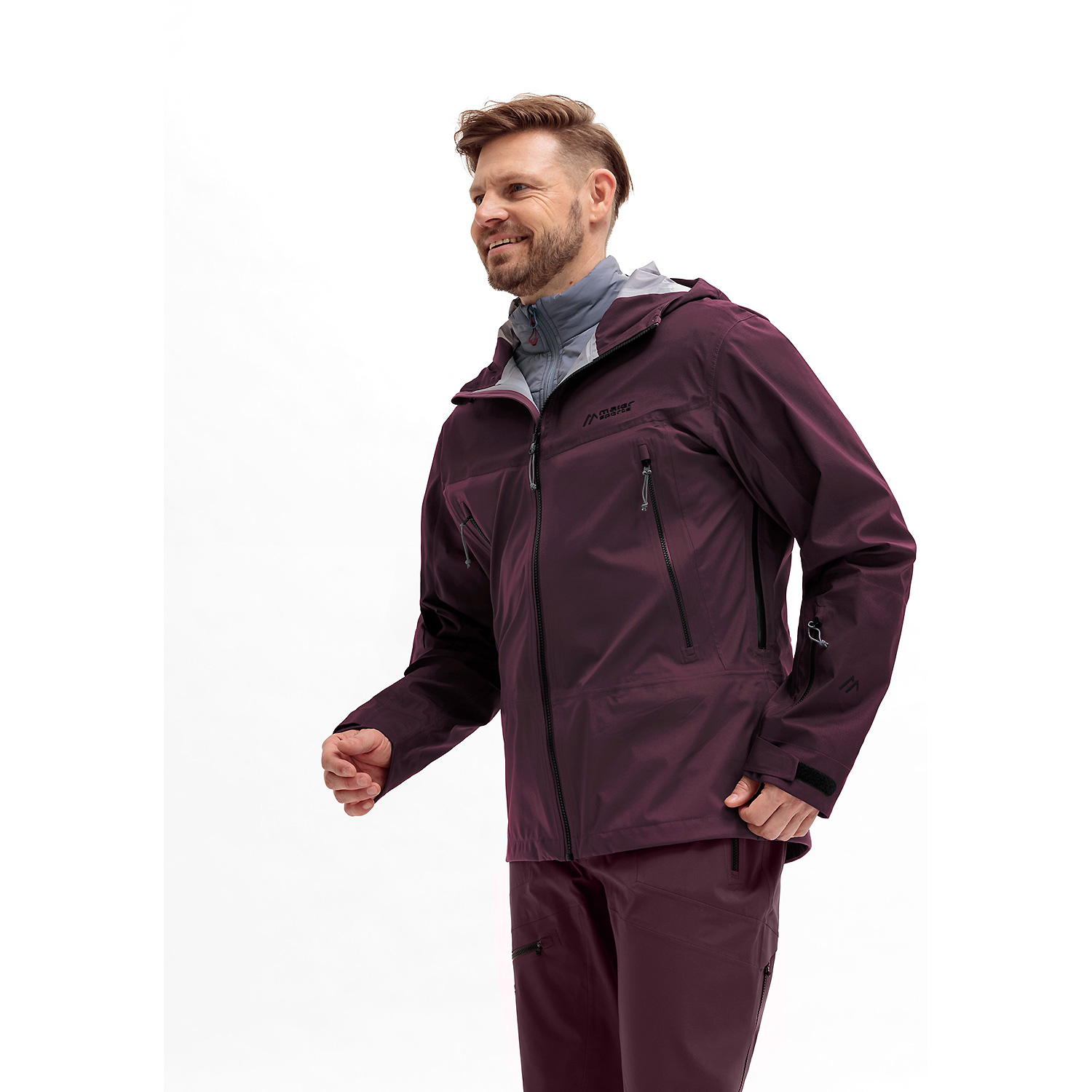 Herren Maier Sports Lila Marsicano 3lg M20318 58 Funktionsjacke