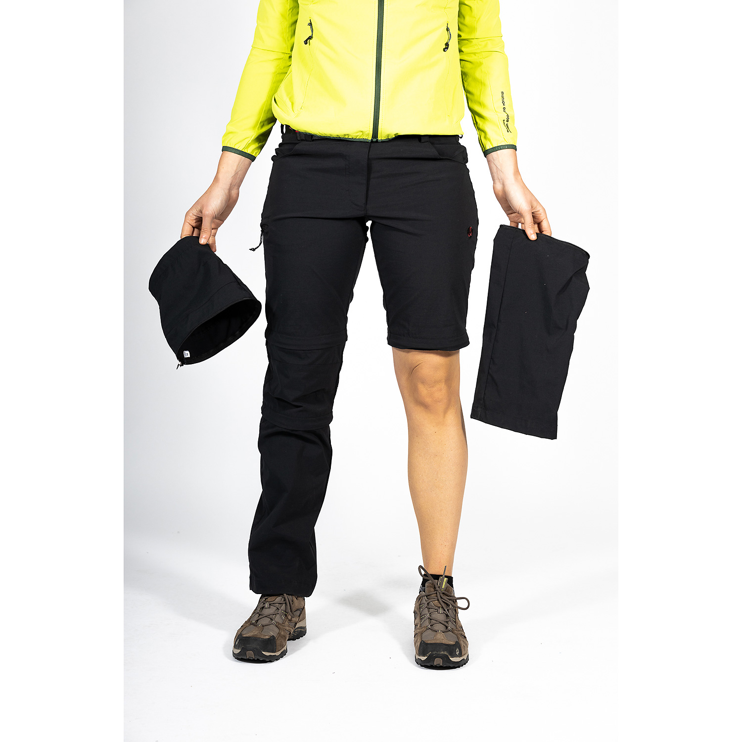 Damen Maul Sport Schwarz Feldberg II - 3in1 Zipphose el 01 46 Hose
