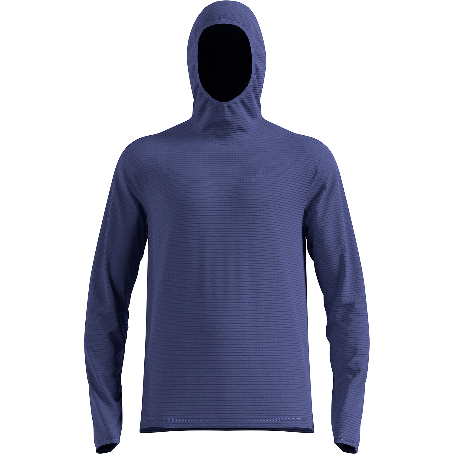 Herren Odlo Blau ESSENTIAL THERMAL Kapuzensweat