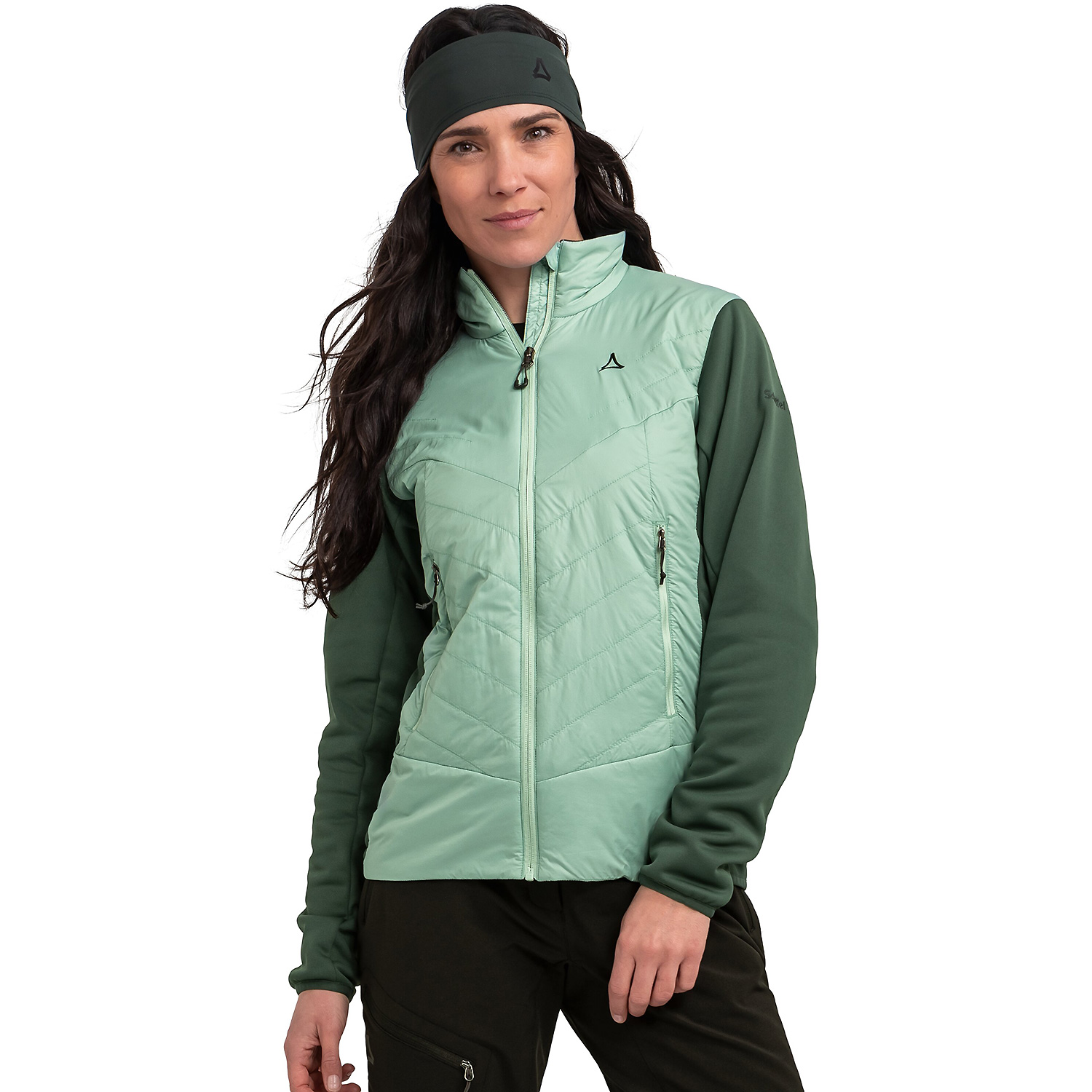 Damen Schöffel Tannengrün Hybrid Jk Style Cascata WMS 6305 46 Unterjacke
