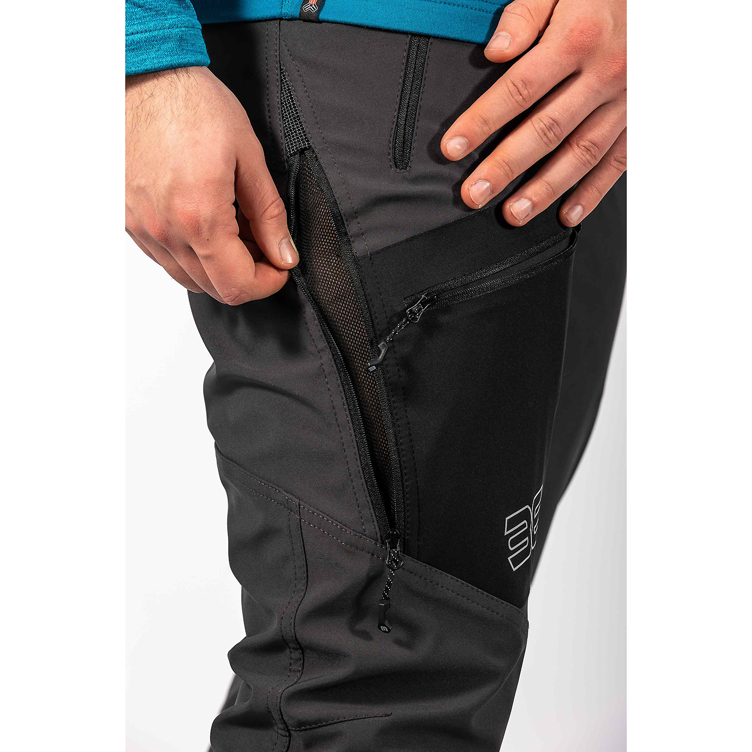 Herren Maul Sport Dunkelgrau Donnersberg II-Megastretchflee 4501 58 Schlupfjacke