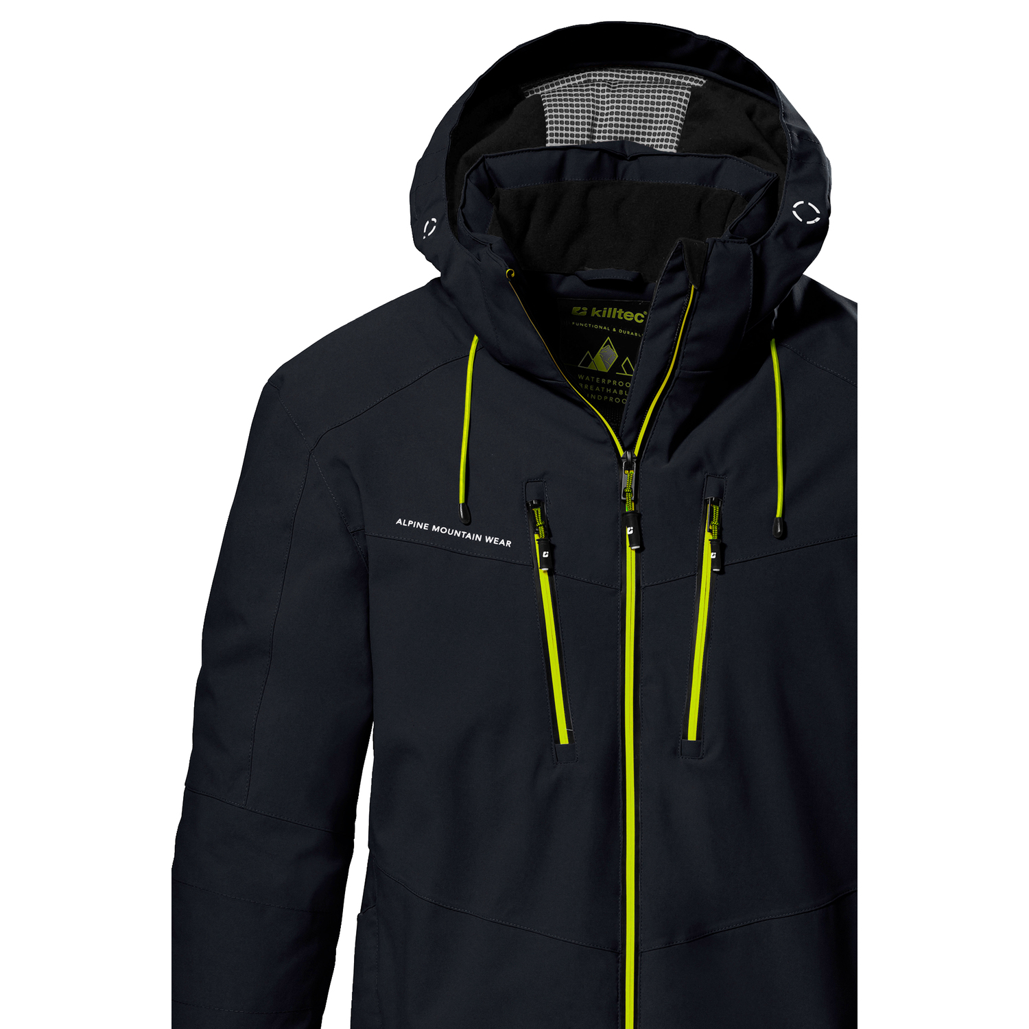 Herren killtec Schwarz KSW 44 MN SKI JCKT 00200 4XL Funktionsjacke