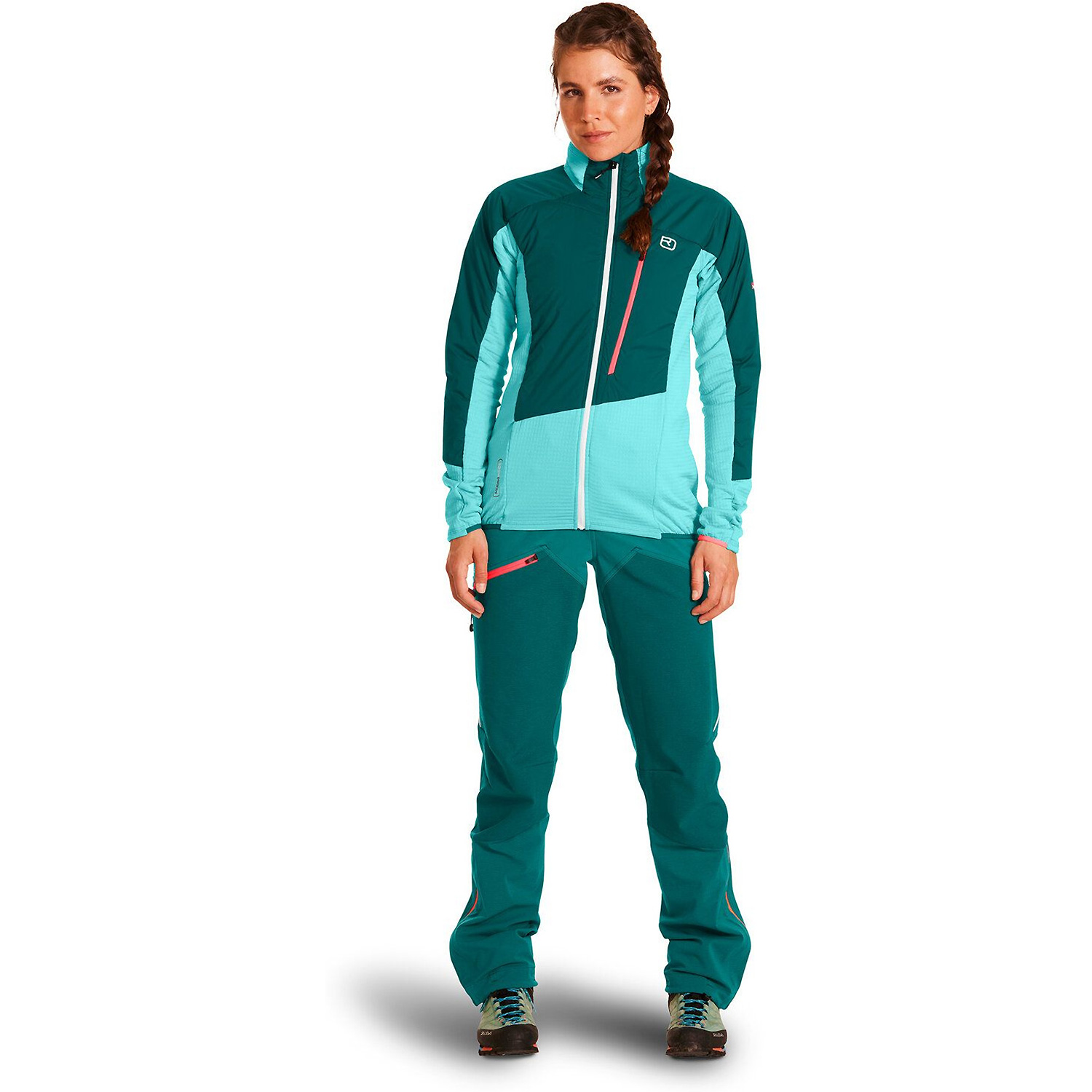 Damen Ortovox Grau WESTALPEN SWISSWOOL HYBR JKT W 87801 M Funktionsjacke