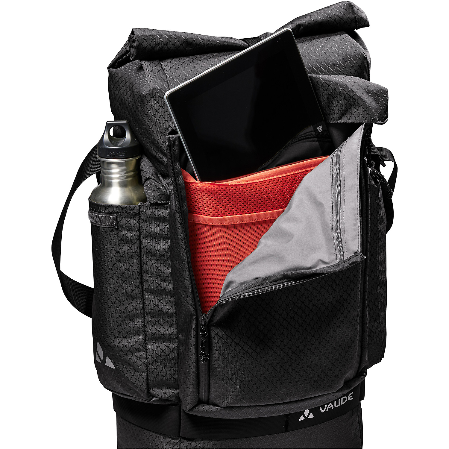 Unisex VauDe Schwarz Cyclist Back SIngle 010 - Fahrradtasche