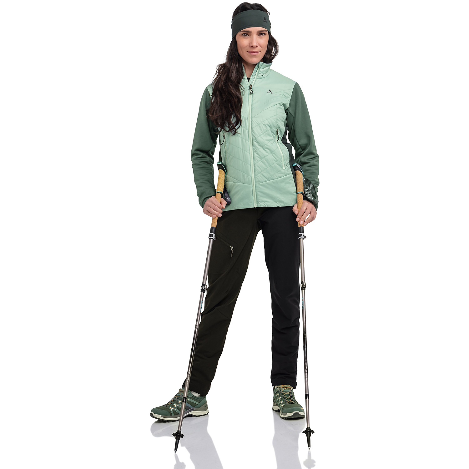 Damen Schöffel Tannengrün Hybrid Jk Style Cascata WMS 6305 46 Unterjacke