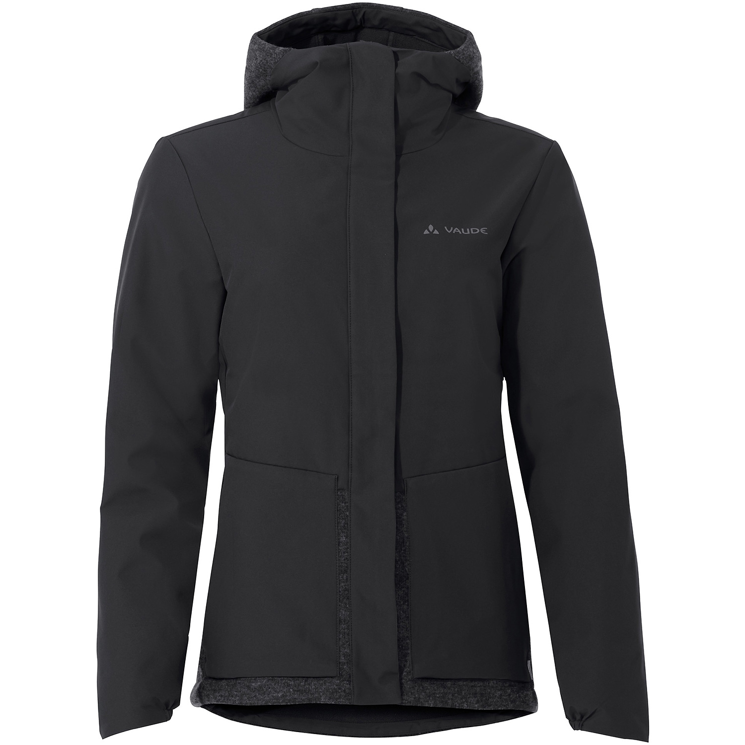 Damen Vaude Nachtschwarz Wo Cyclist padded Jacket IV Funktionsjacke