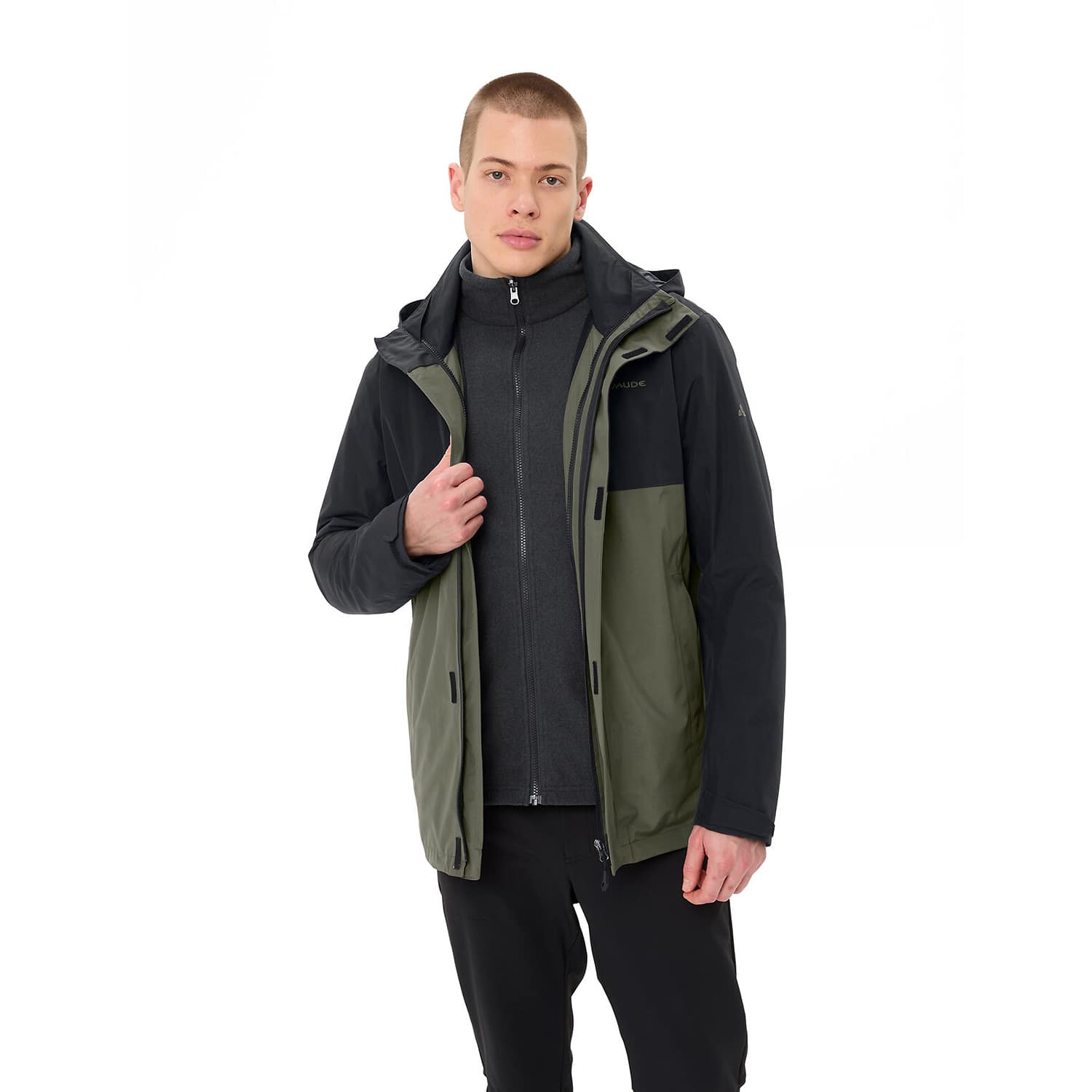 Herren Vaude Oliv Me Rosemoor 3in1 Jacket 106 3XL Doppeljacke