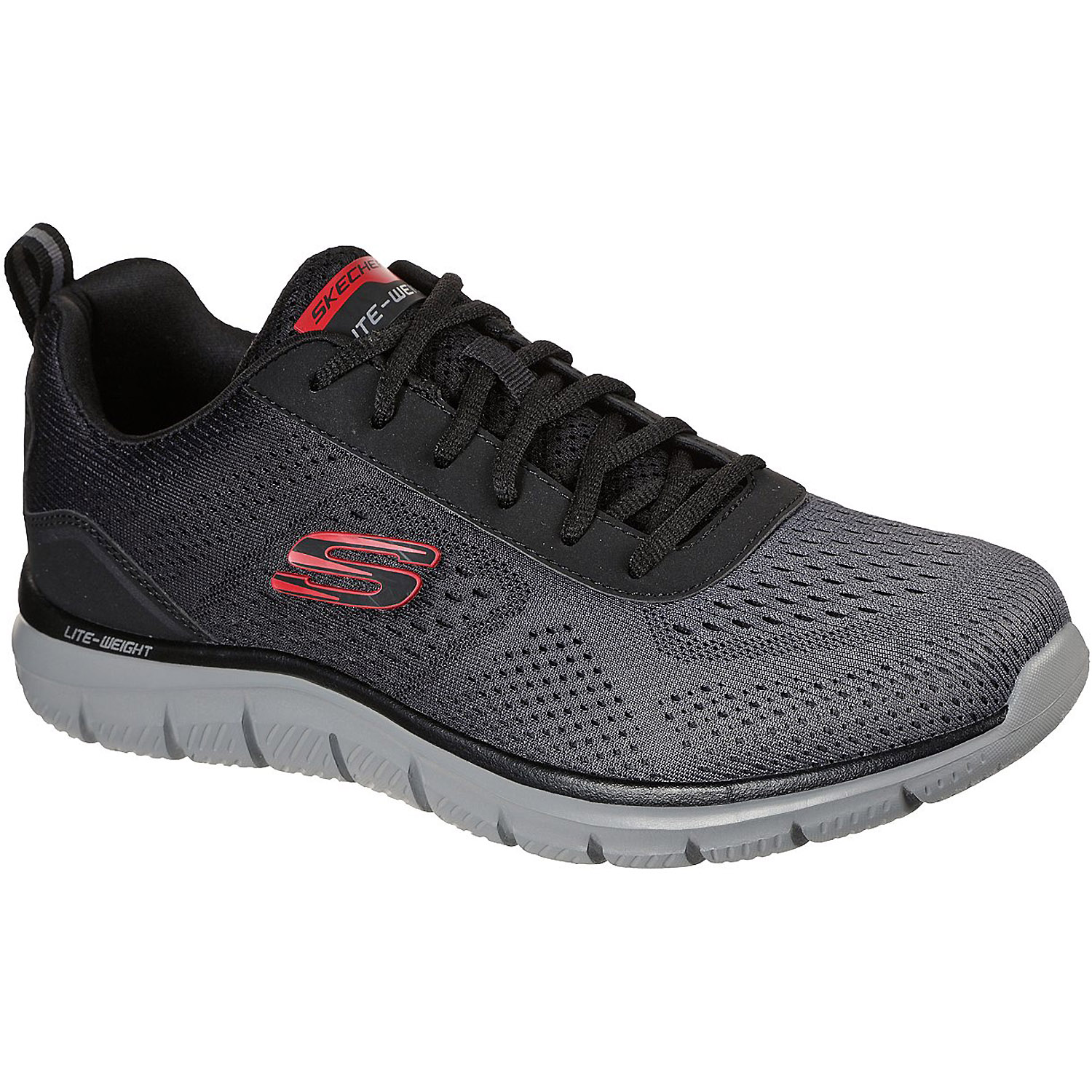 Herren Skechers Schwarz TRACK-RIPKENT BKCC 45 Freizeitschuhe