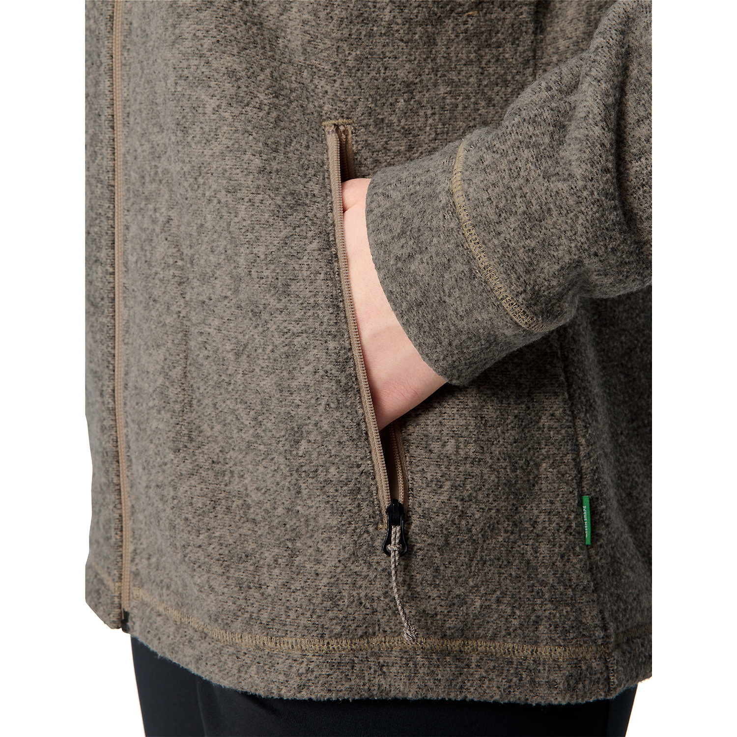 Damen Vaude Apfelgrün Wo Skomer Winter Fleece Jacket 781 46 Unterjacke